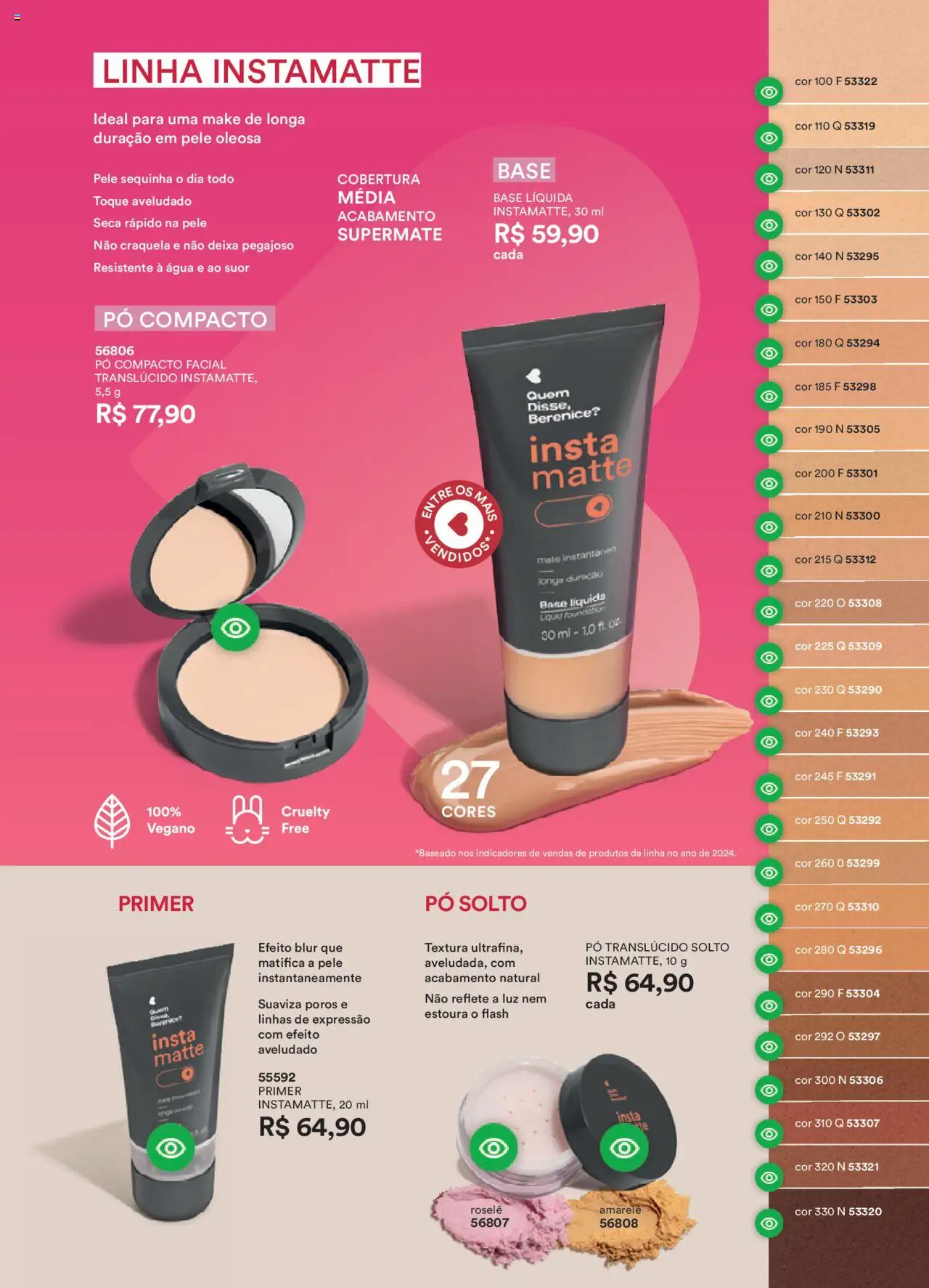 O Boticário Folheto - válido de 11.08.2025 | Página: 97 | Produtos: Pó compacto, Pó, Base, Primer