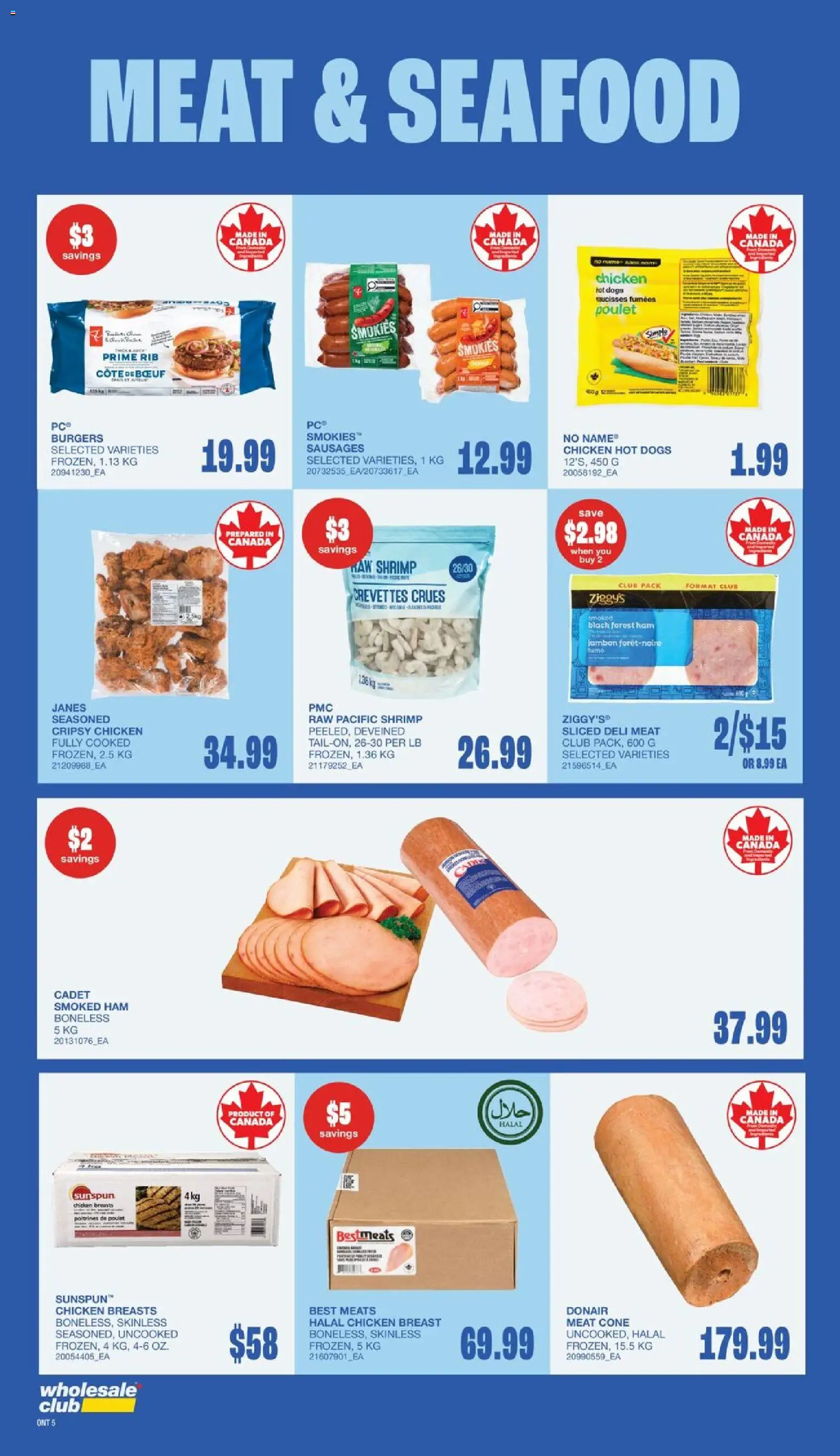 Wholesale Club flyer valid from 02.04.2026 | Page: 8 | Products: Chicken breasts, Ham, Chicken