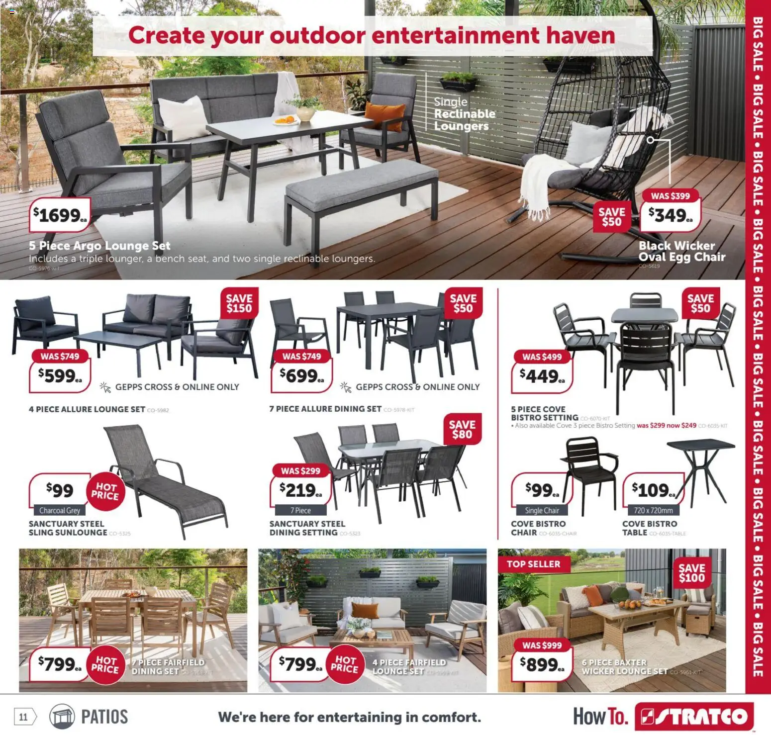 Stratco catalogue - valid from 06.03.2026 | Page: 11 | Products: Table, Chair, Bench