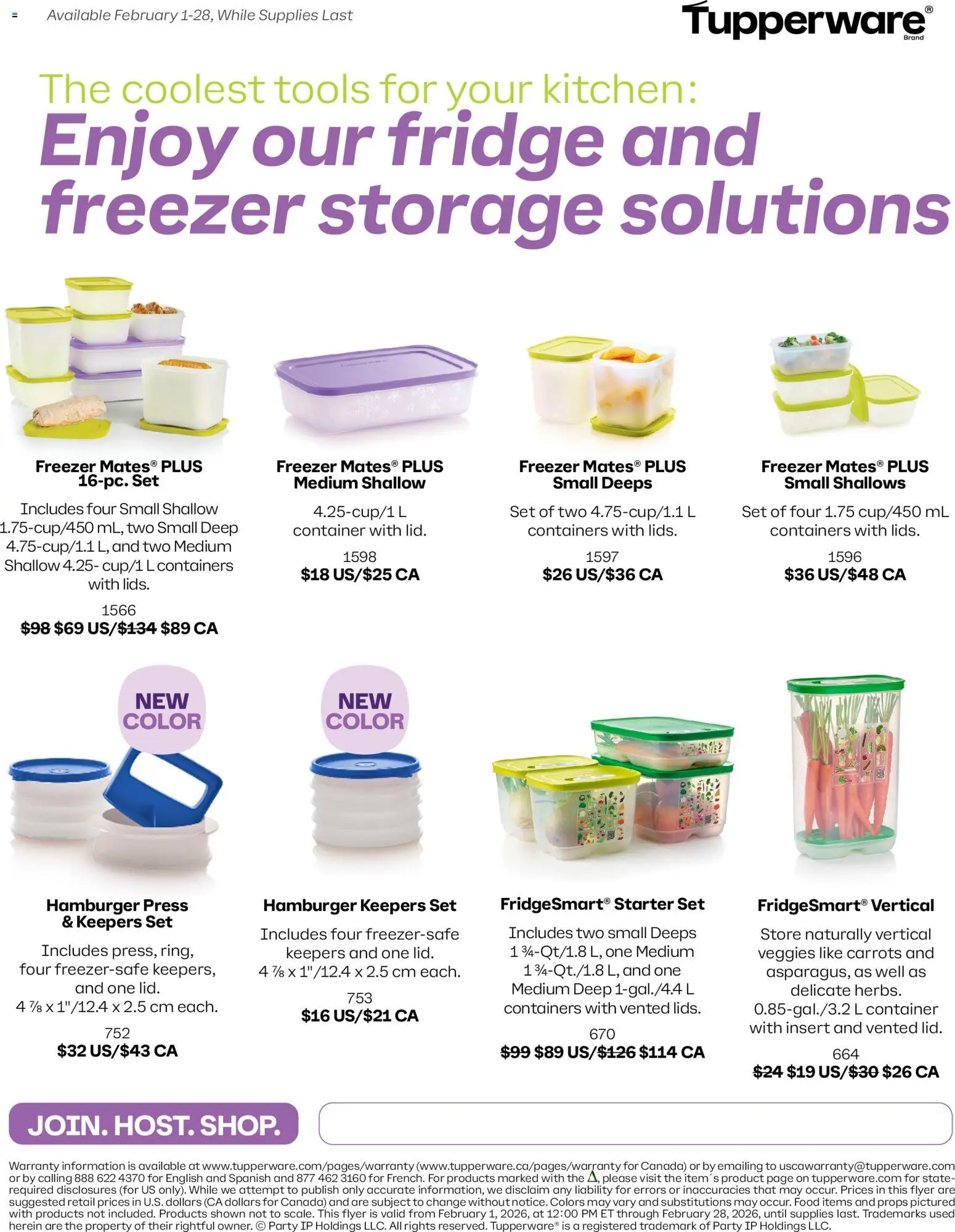 Tupperware flyer valid from 01.02.2026 | Page: 1 | Products: Freezer