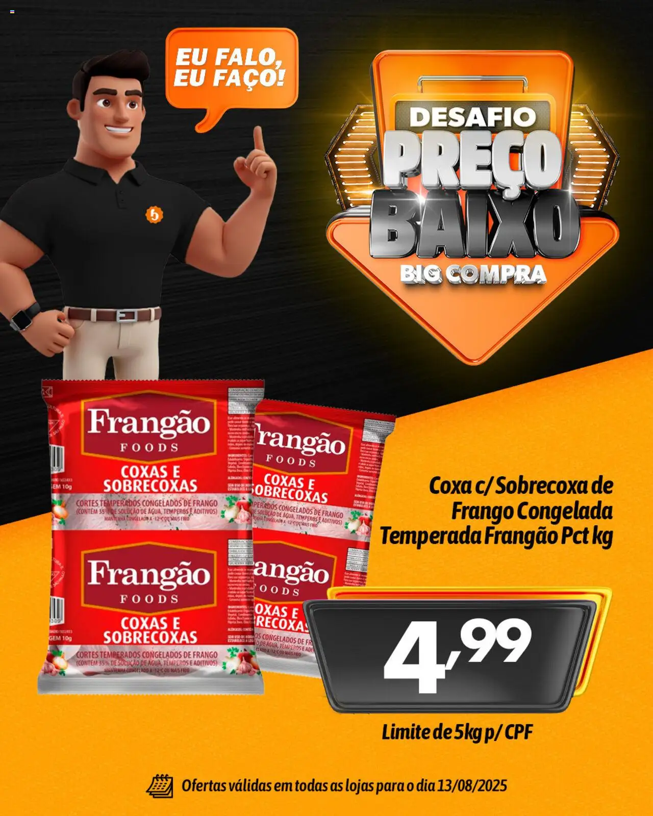 Big Compra Folheto - válido de 13.08.2025 | Página: 3 | Produtos: Baixo, Frangão, Frango
