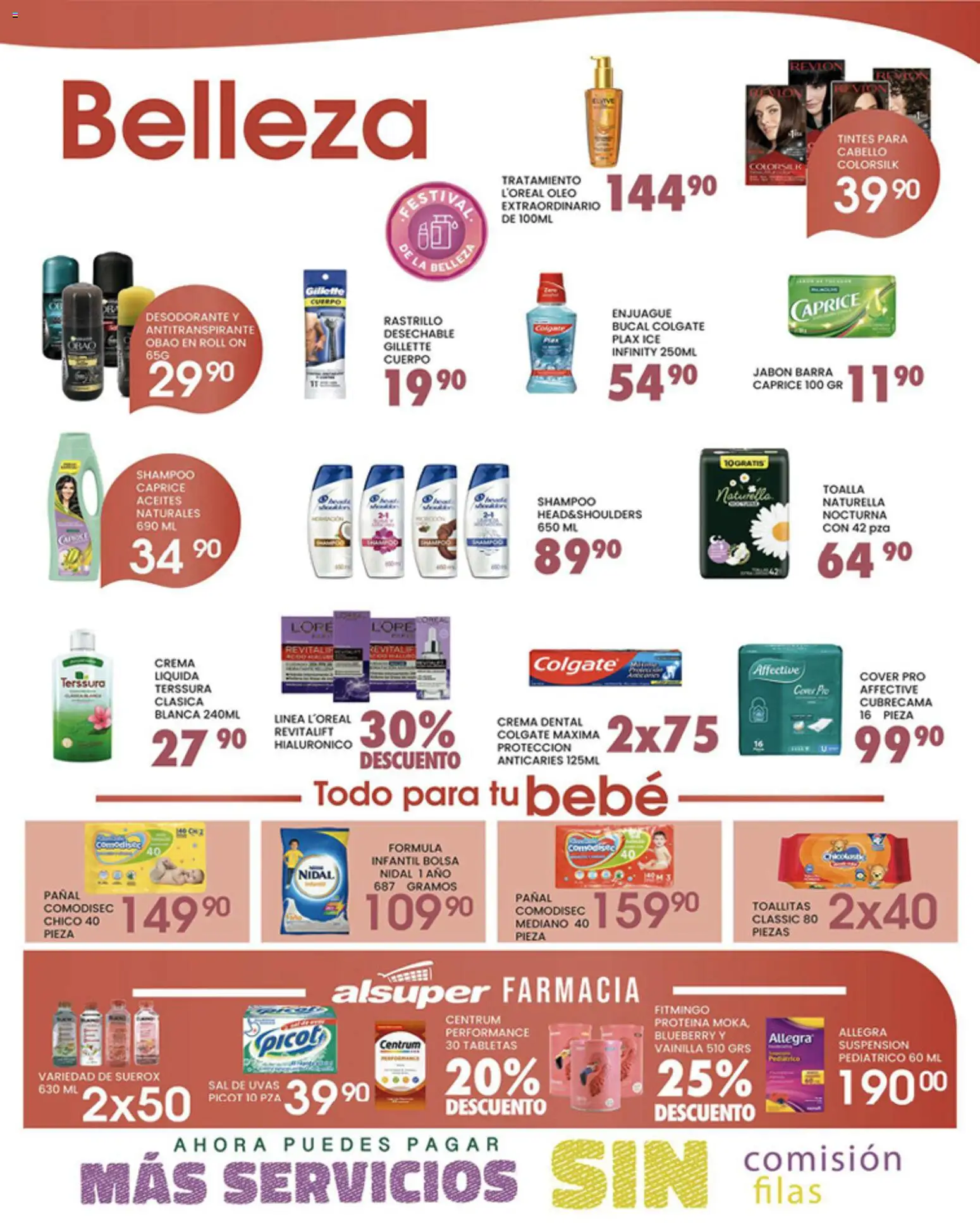 Nuevas ofertas de Alsuper válidas en toda la República Mexicana desde el 17.04.2026. ¡Encuentra las mejores ofertas en Alsuper folleto Laguna! | Página: 4 | Productos: Crema, Bolsa, Barra, Jabón