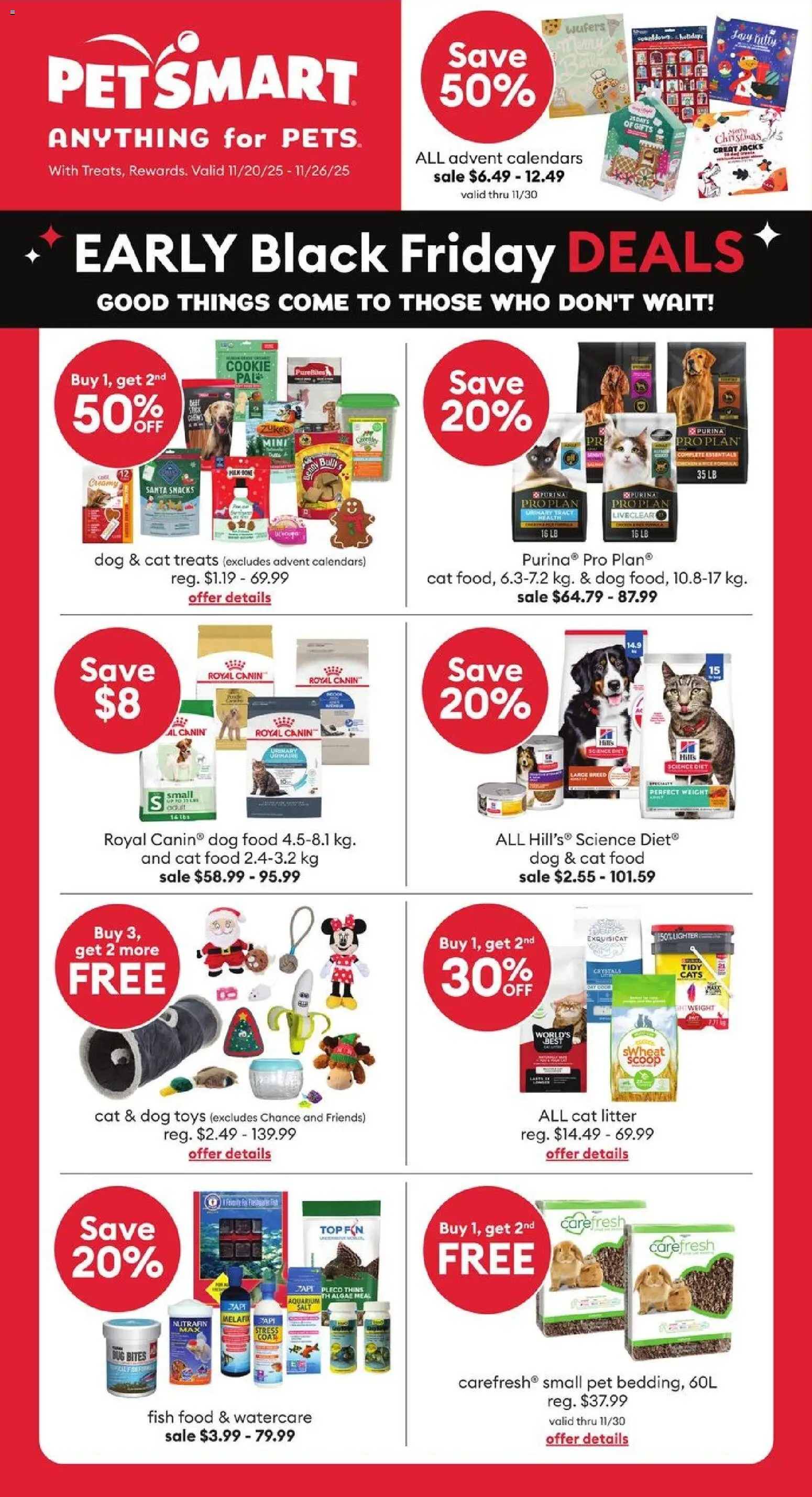 Petsmart flyer valid from 20.11.2025 | Page: 1 | Products: Fish, Coat