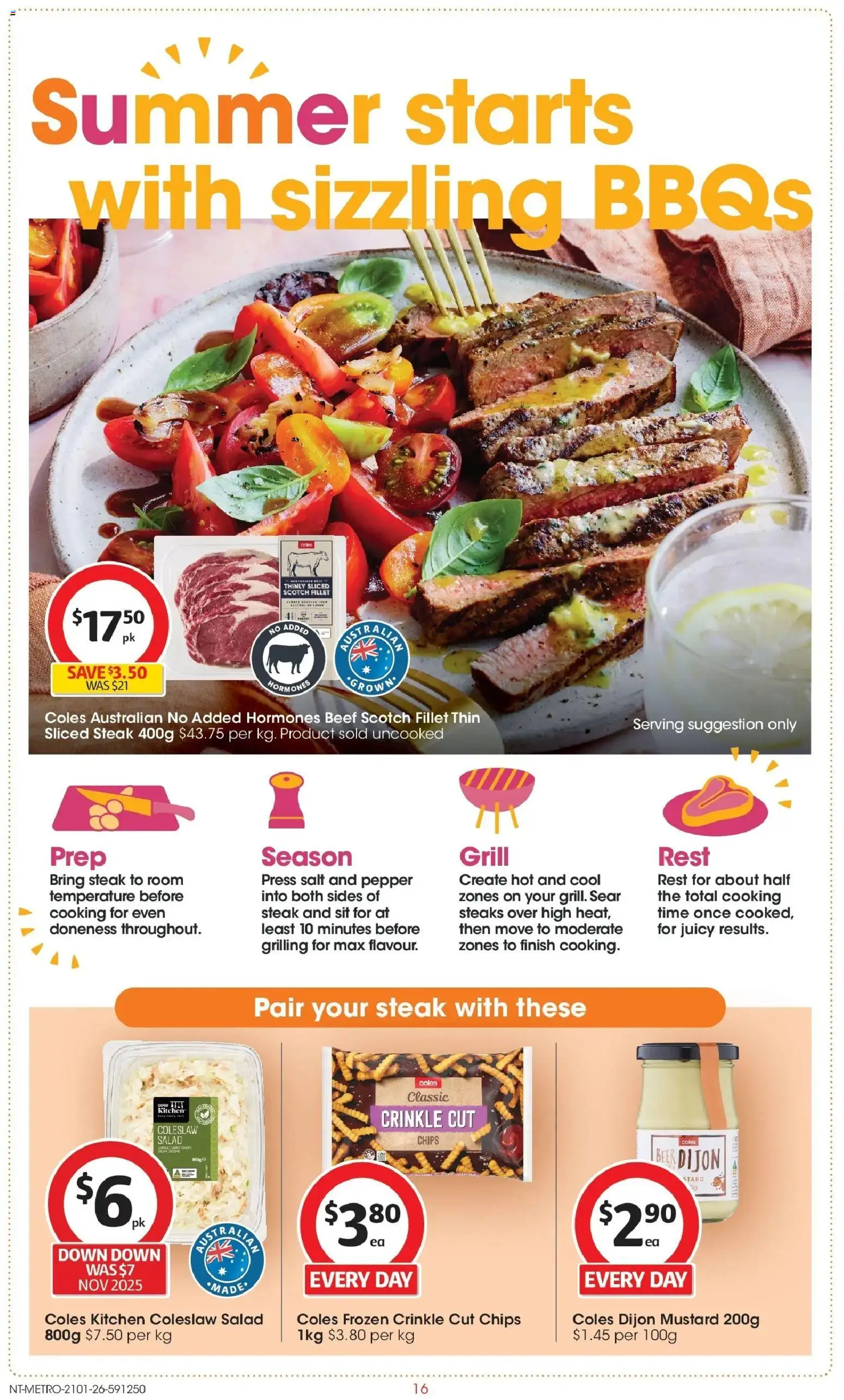 Coles catalogue - valid from 21.01.2026 | Page: 16 | Products: Beer, Salad, Pepper, Press
