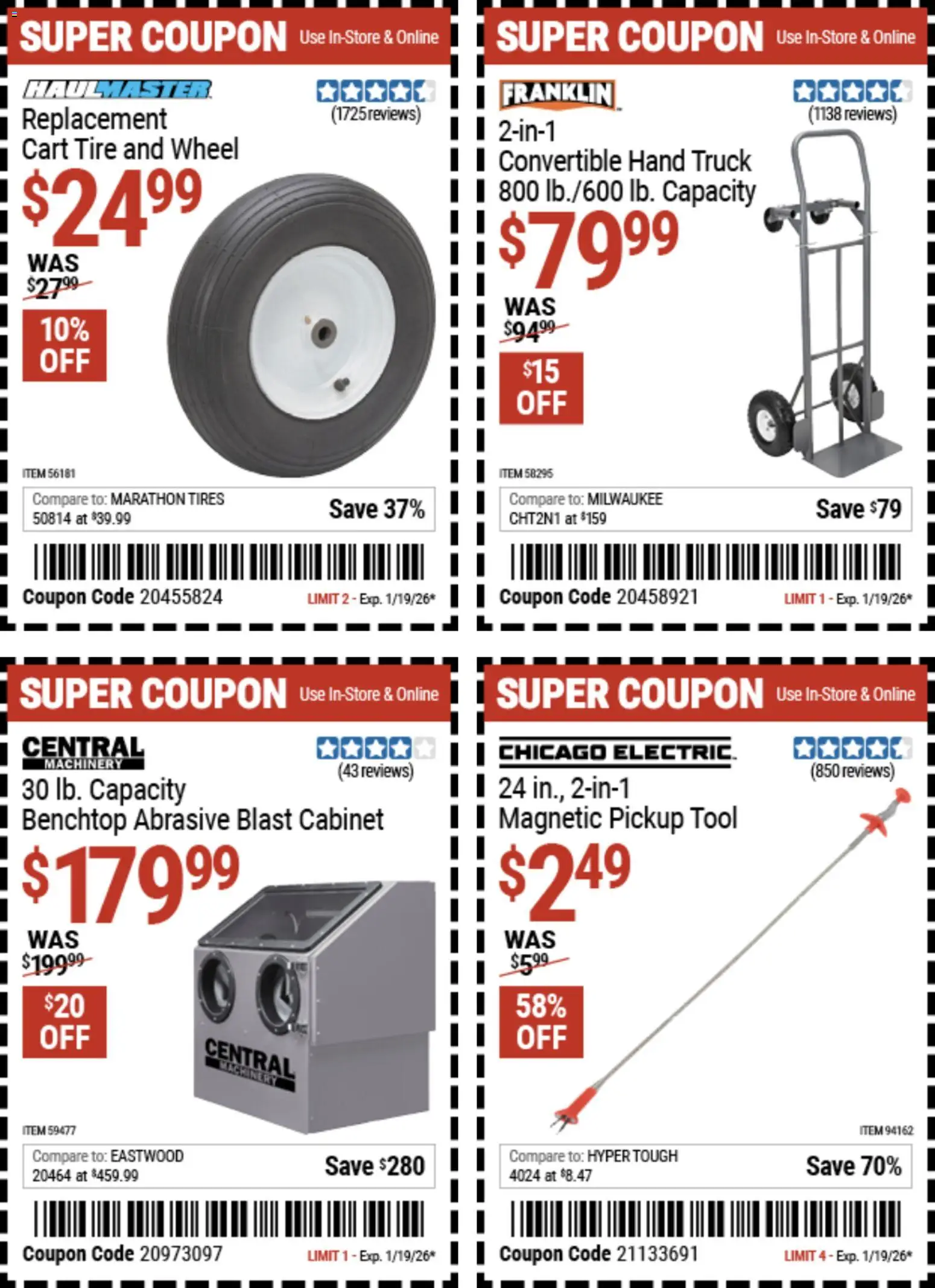 Harbor Freight Weekly Ad - valid from 29.12.2025 | Page: 3 | Products: Tire
