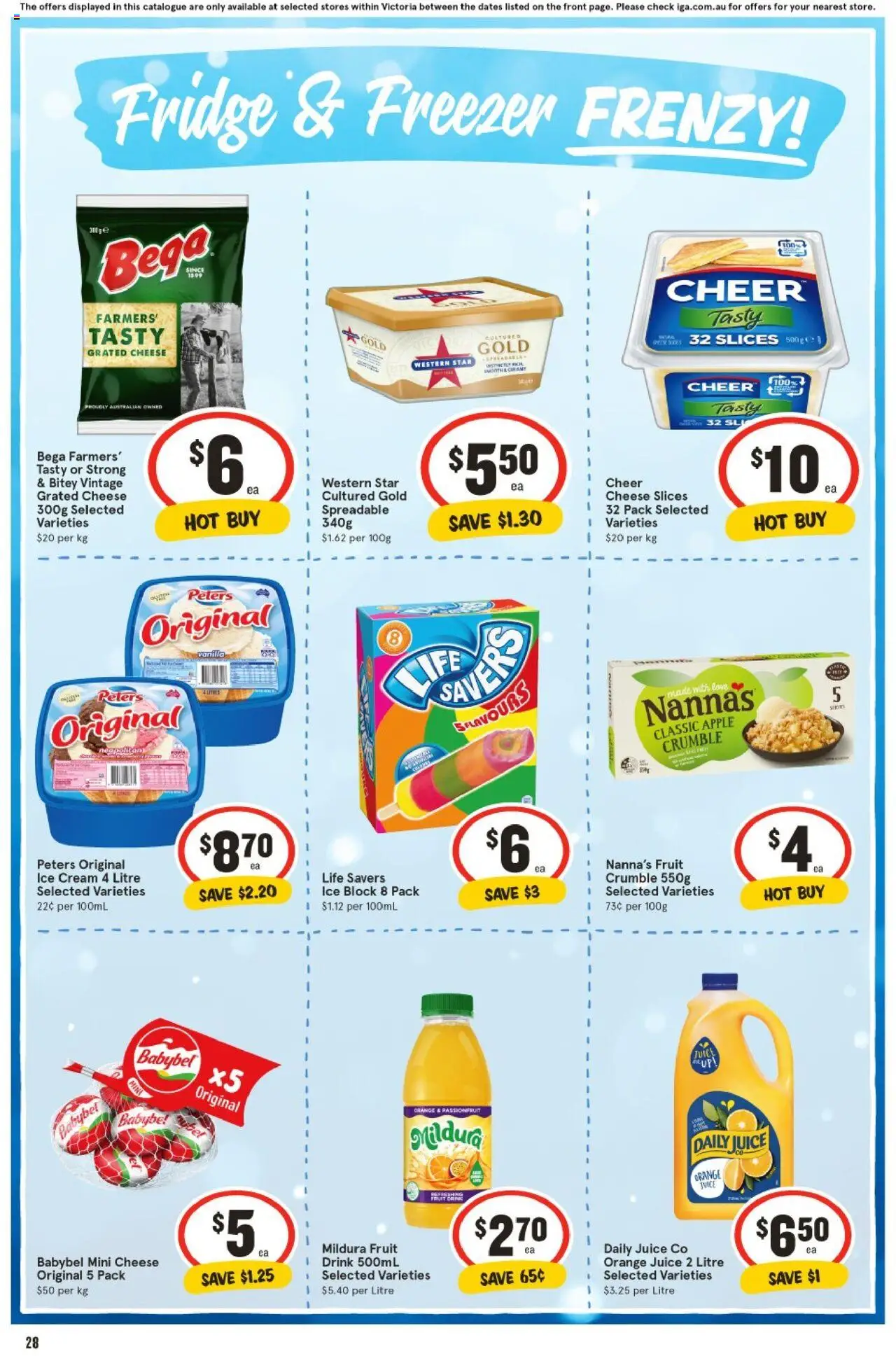 IGA catalogue - valid from 27.08.2025 | Page: 29 | Products: Juice, Passionfruit, Ice cream, Fridge