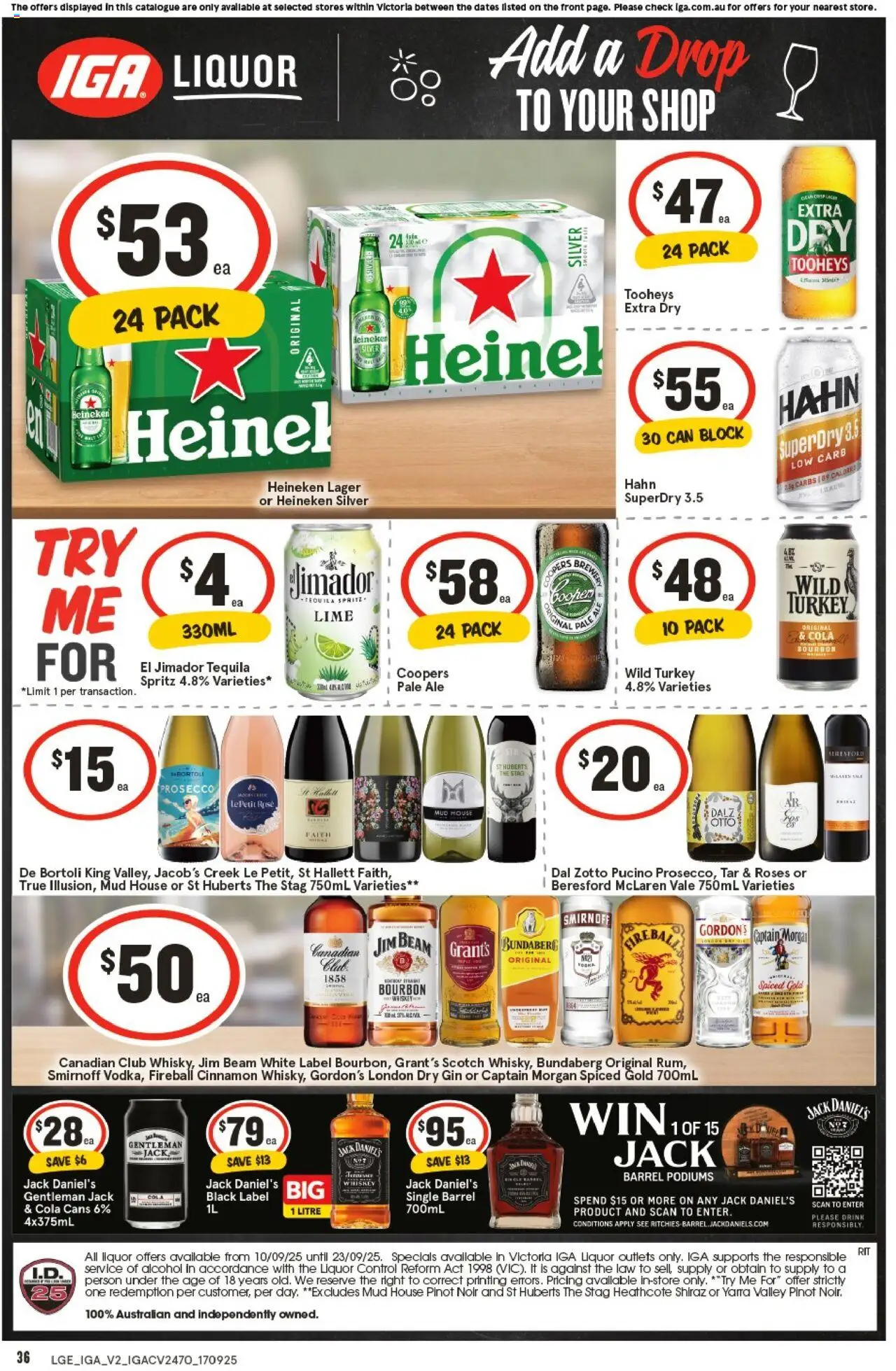 IGA catalogue - valid from 17.09.2025 | Page: 5 | Products: Gin, Scotch, Turkey, Lime