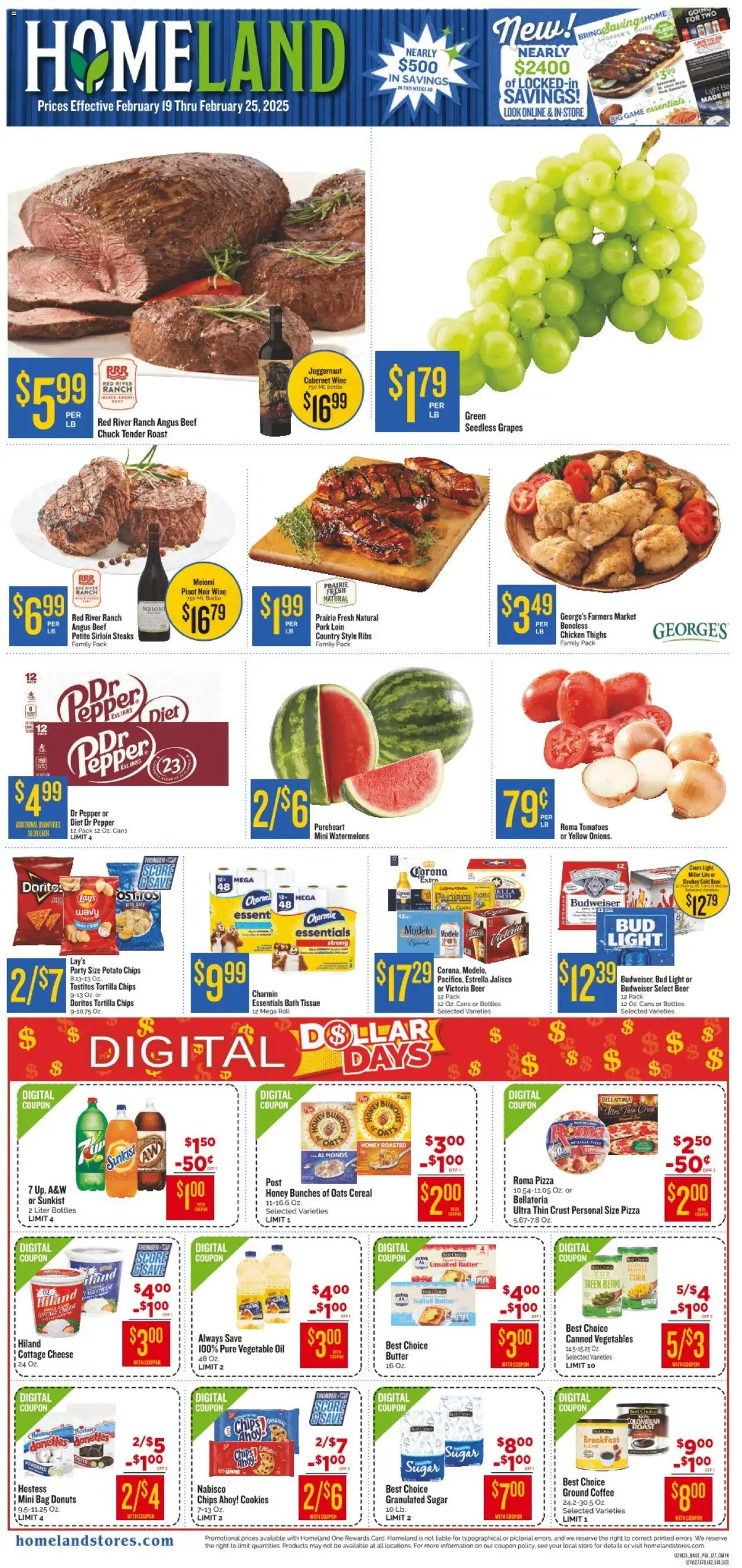 Homeland Weekly Ad 2 02/19 02/25 2025 Sale