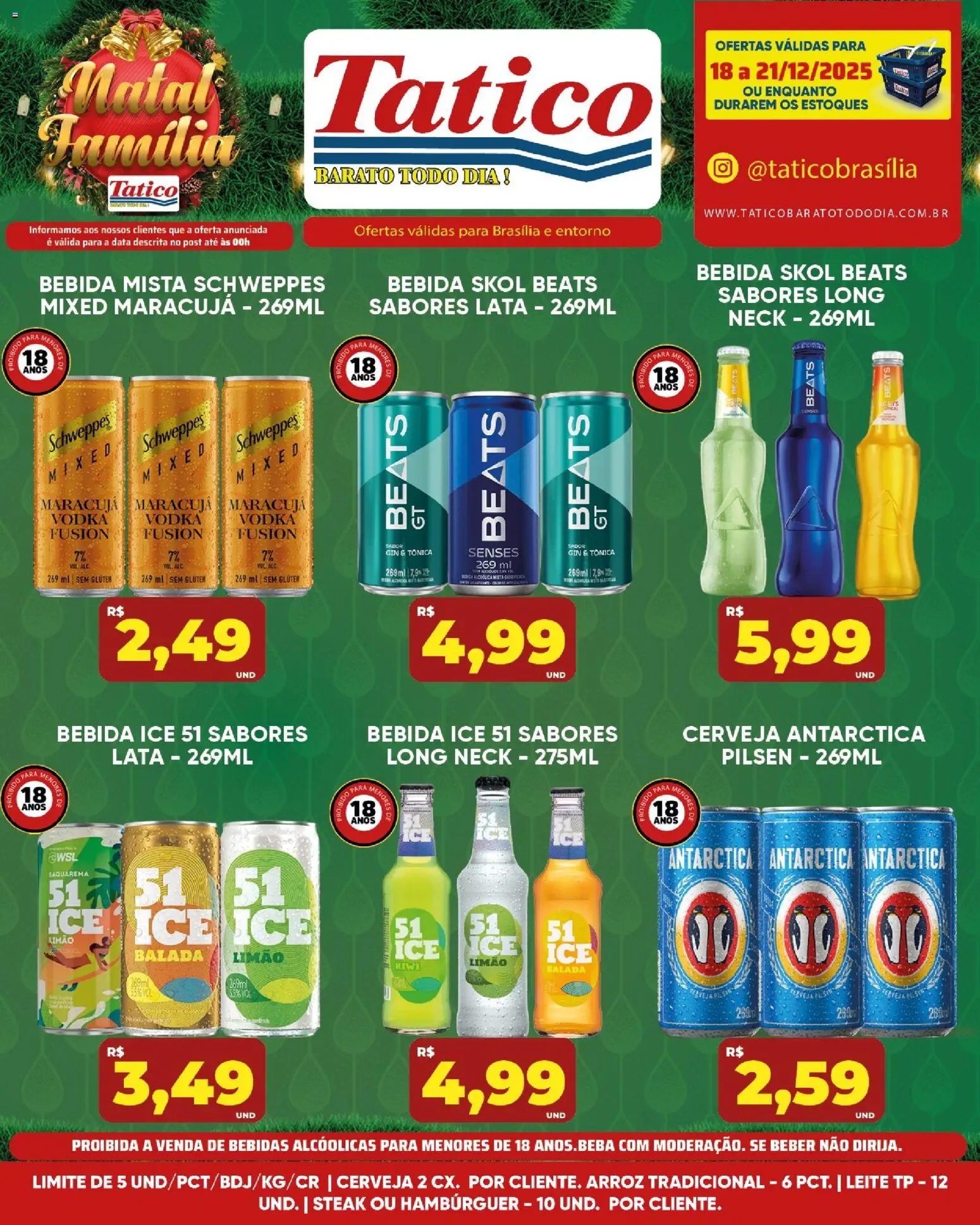 Tatico Folheto - válido de 22.12.2025 | Página: 38 | Produtos: Arroz, Gin, Hambúrguer, Bebida