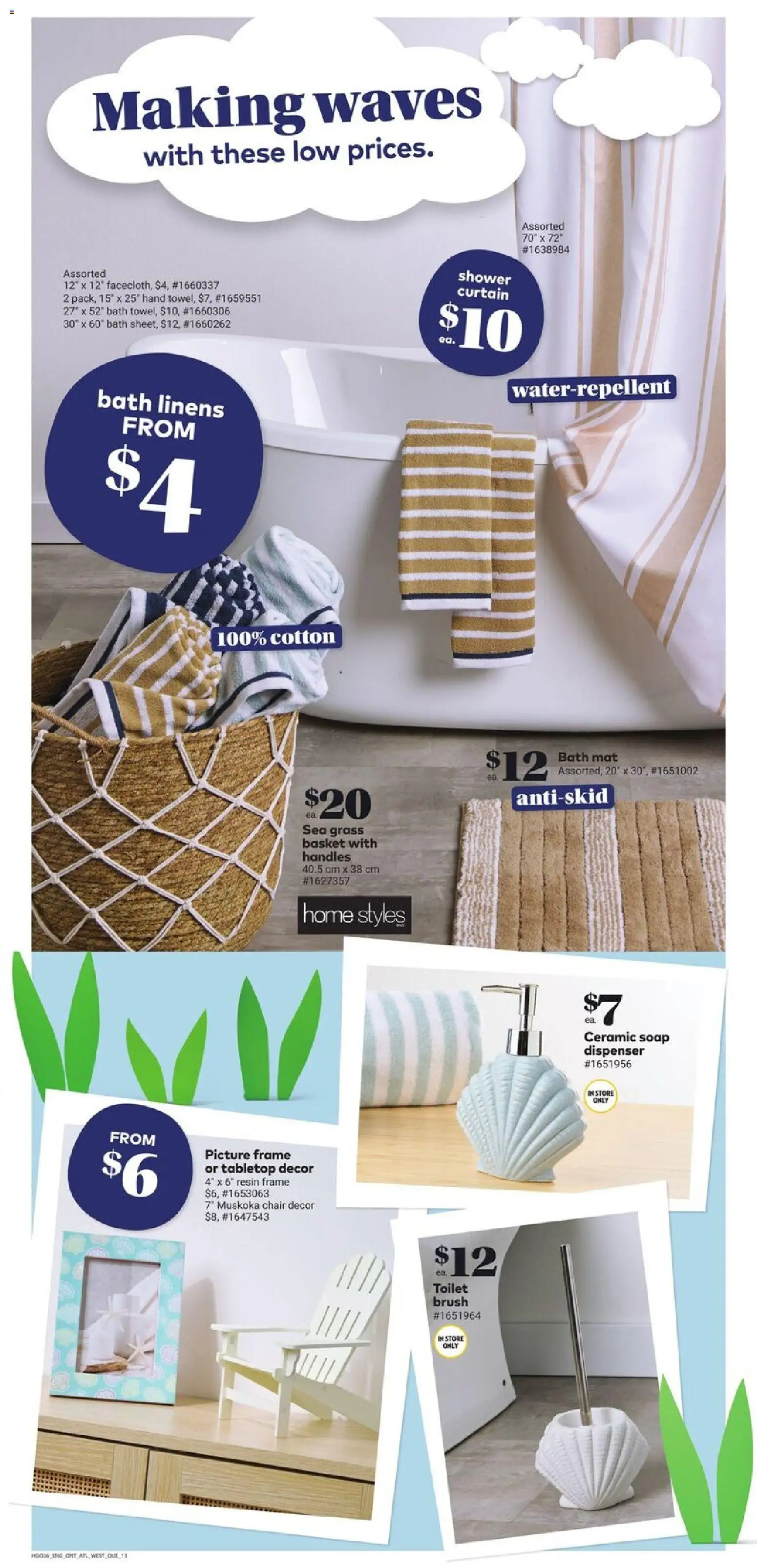 Giant Tiger flyer valid from 08.04.2026 | Page: 15 | Products: Soap, Chair, Shower, Basket