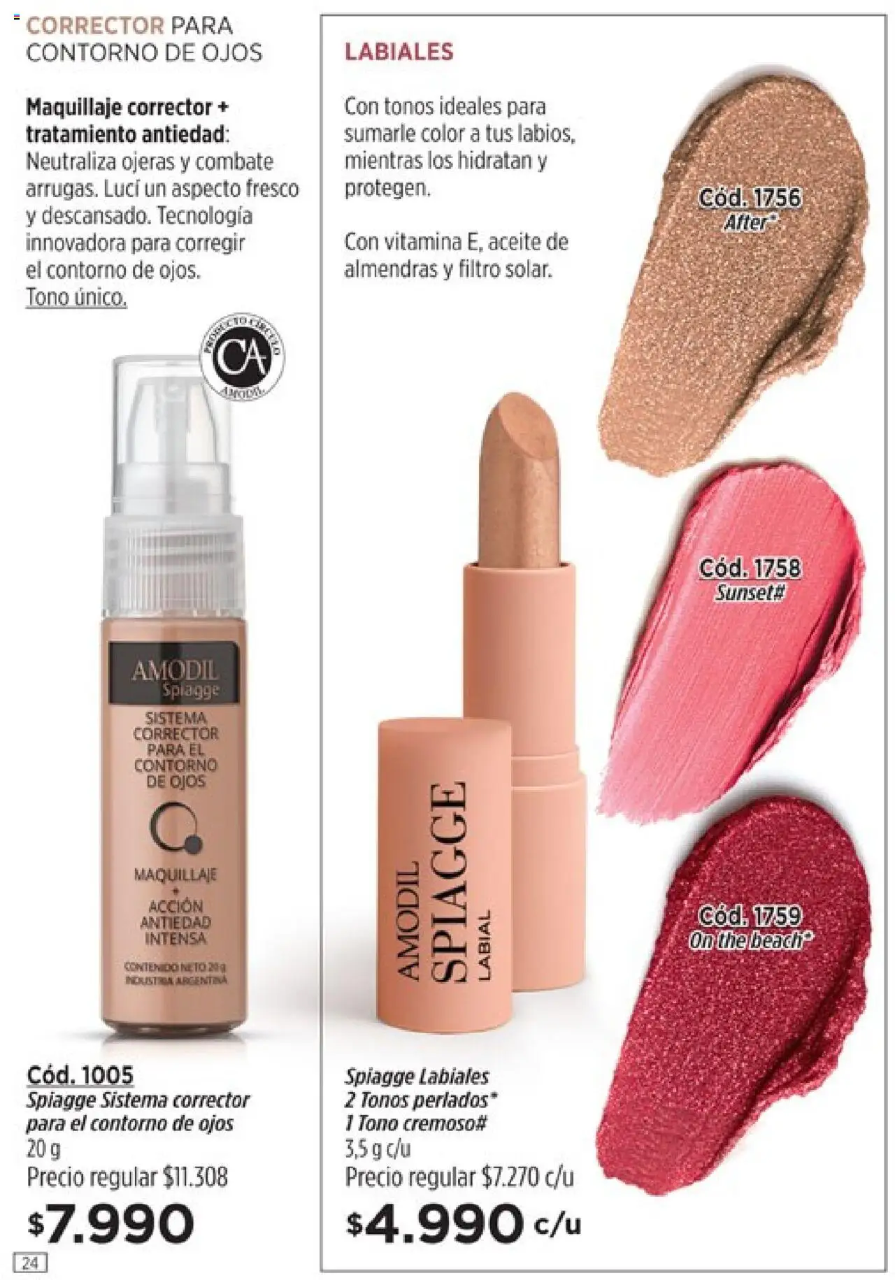 Catálogo Amodil Campaña 12 │ válido desde el 26.06.2025 | Página: 24 | Productos: Almendras, Aceite, Maquillaje, Contorno de ojos