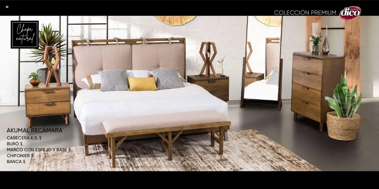 Nuevas ofertas de Muebles Dico válidas en toda la República Mexicana desde el 25.10.2024. ¡Encuentra las mejores ofertas en Muebles Dico catálogo Colleción Premium ! | Página: 27 | Productos: Cabecera, Chapa, Buró, Espejo