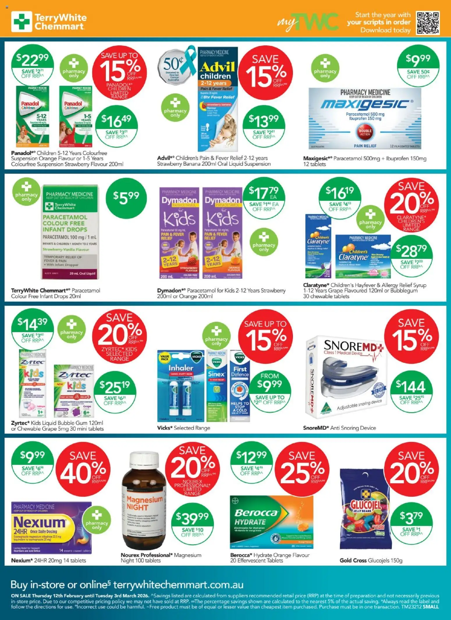 Terry White catalogue - valid from 12.02.2026 | Page: 2 | Products: Gum, Device, Tablets, Allergy