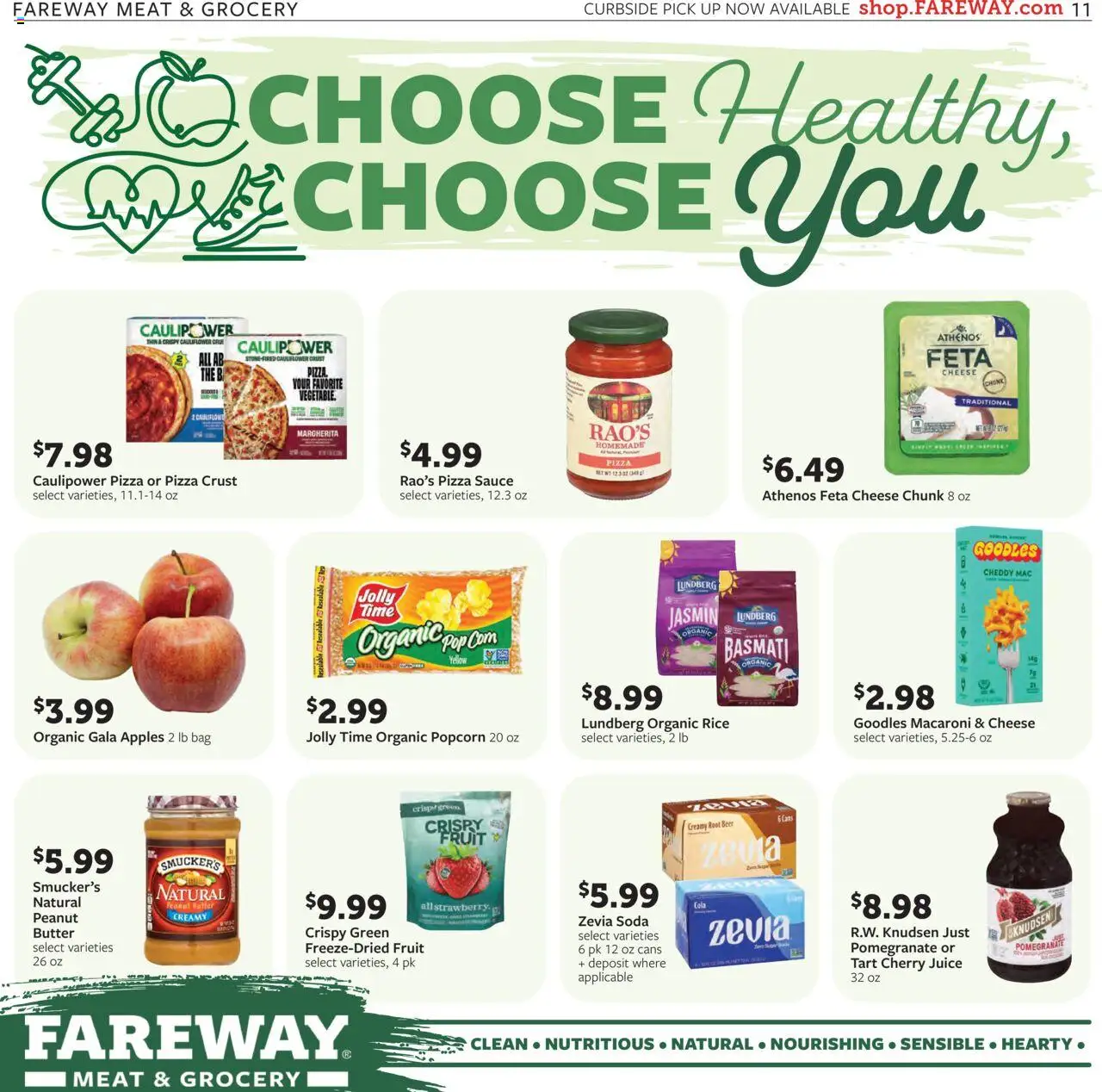 Fareway Weekly Ad - valid from 29.09.2025 | Page: 11 | Products: Juice, Sauce, Cauliflower, Bag