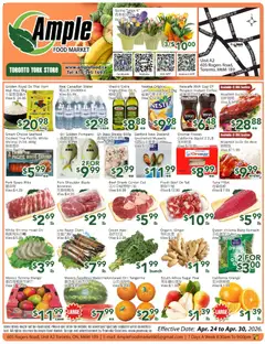 Preview of Ample Food Market  weekly flyer Toronto York from shop Ample Food Market valid from 24.04.2026