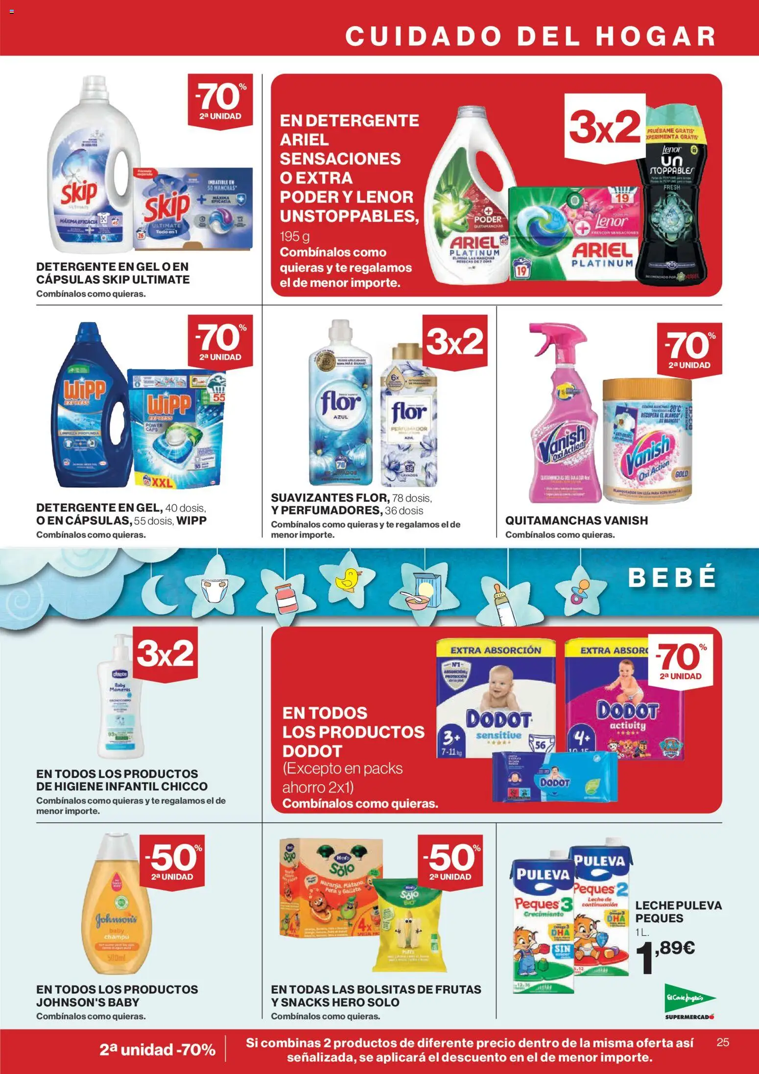 Nuevas ofertas de El Corte Inglés válidas en toda la República Mexicana desde el 29.01.2026. ¡Encuentra las mejores ofertas en El Corte Inglés catálogo! | Página: 25 | Productos: Quitamanchas, Pera, Leche, Champú