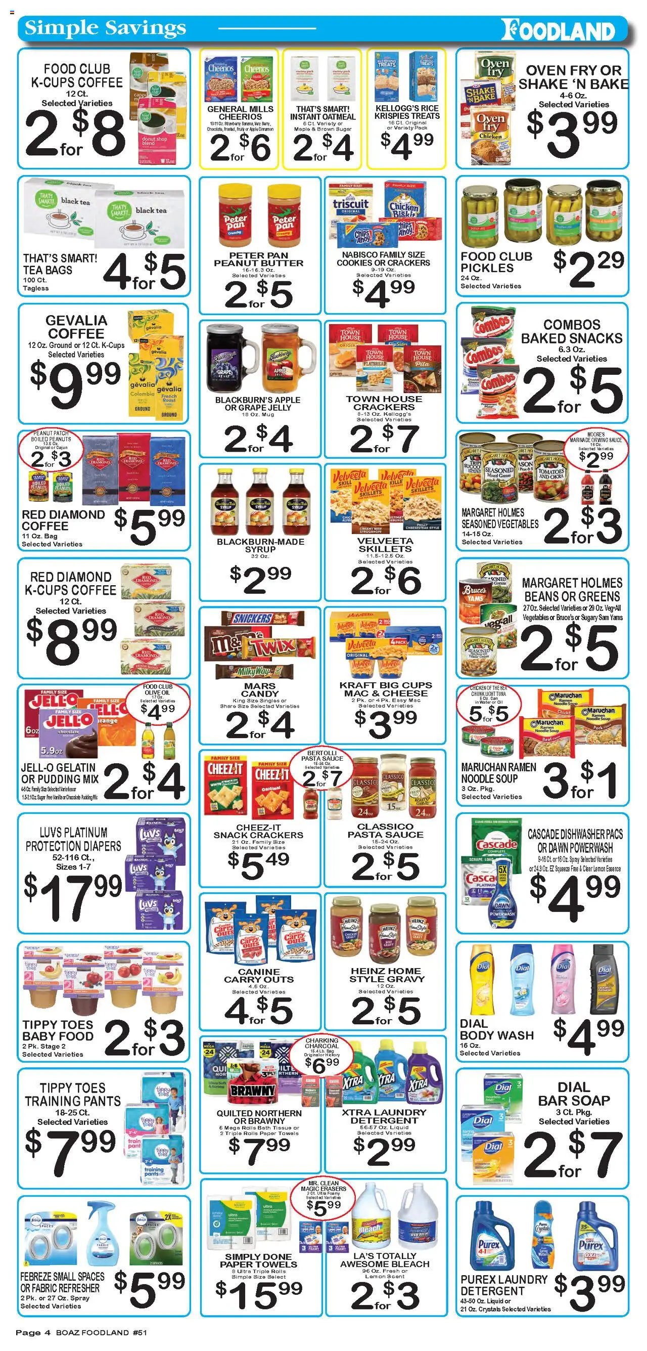 Foodland Weekly Ad - valid from 16.09.2025 | Page: 4 | Products: Oil, Rice, Bar Soap, Baby food