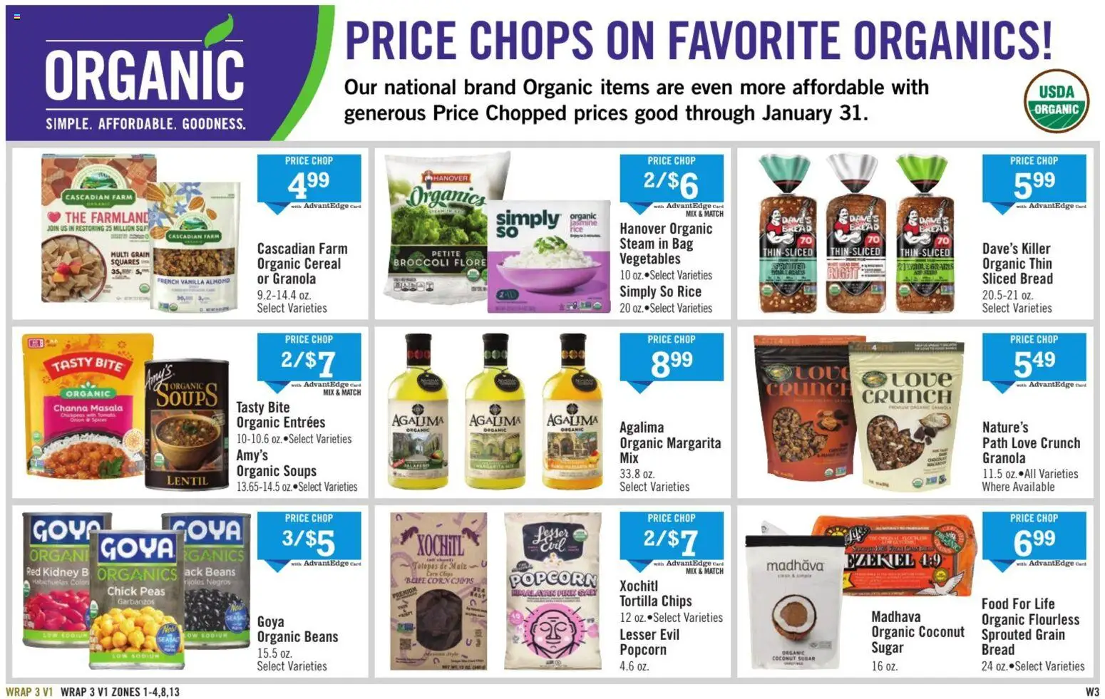 Price Chopper Weekly Ad - valid from 11.01.2026 | Page: 15 | Products: Bread, Rice, Vegetables, Bag