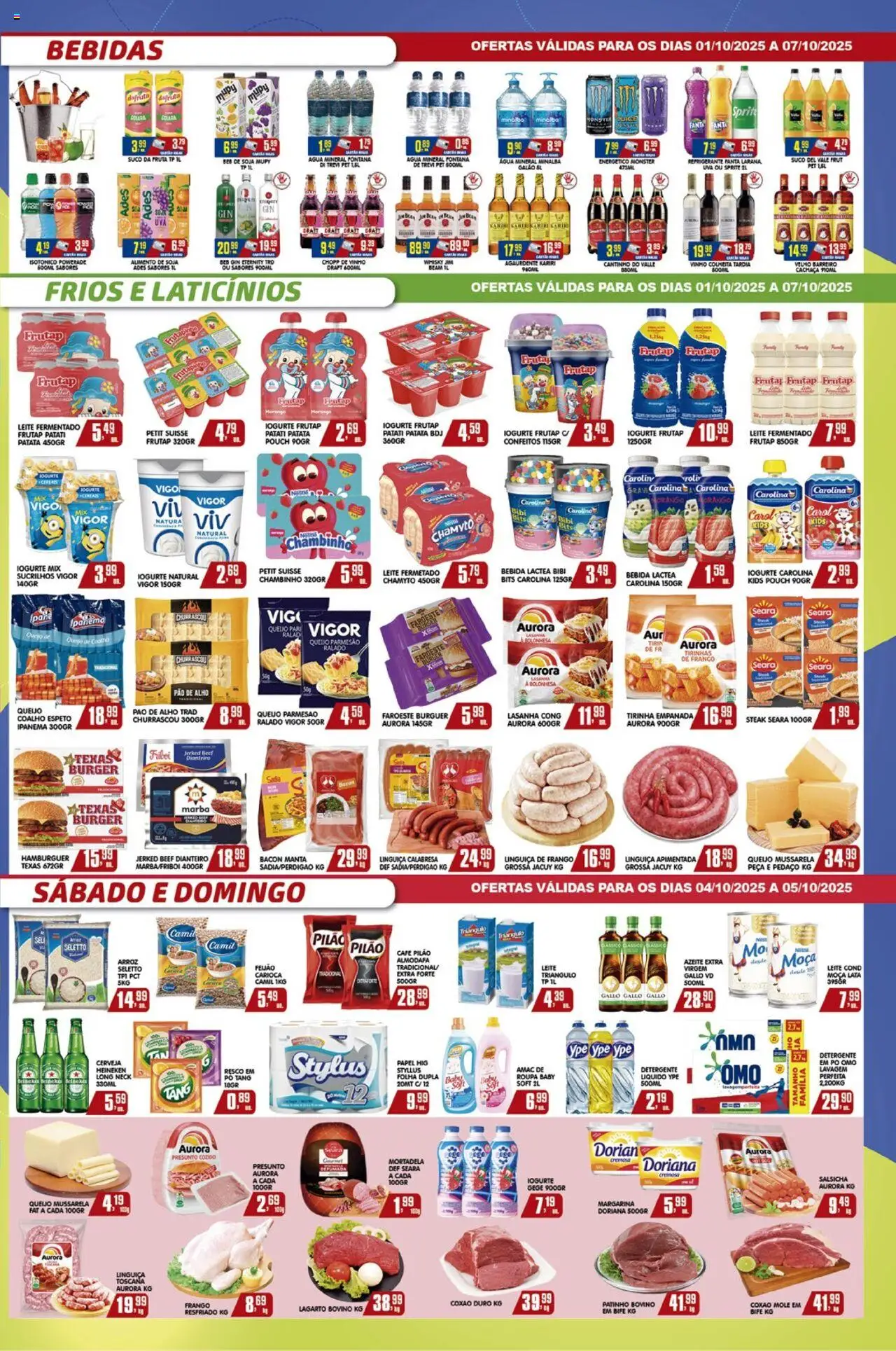 Higa's Supermercado Folheto - válido de 01.10.2025 | Página: 3 | Produtos: Abóbora, Cebola, Brócolis, Frango