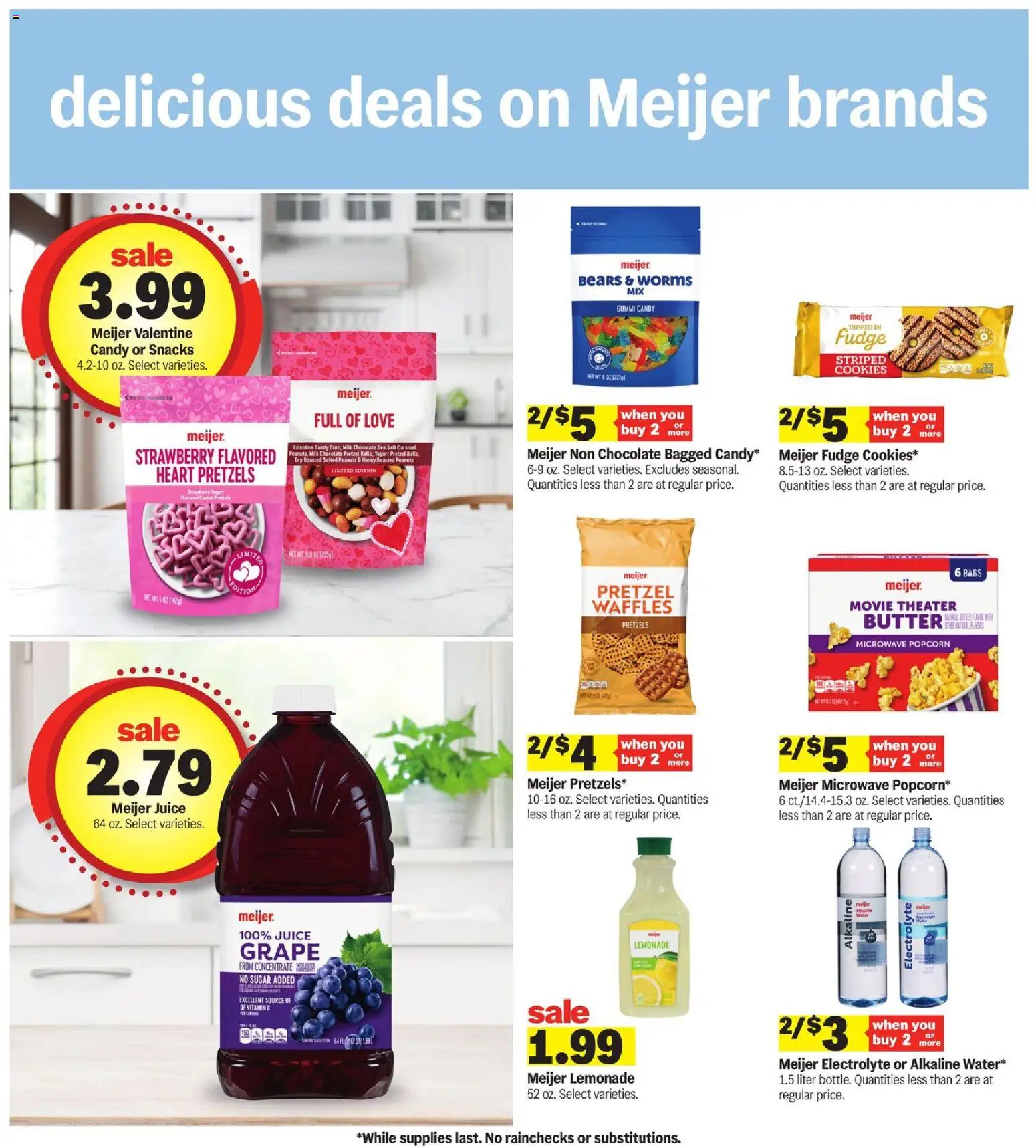 Meijer Weekly Ad - MI - valid from 28.01.2026 | Page: 30 | Products: Butter, Chocolate, Cookies, Sugar