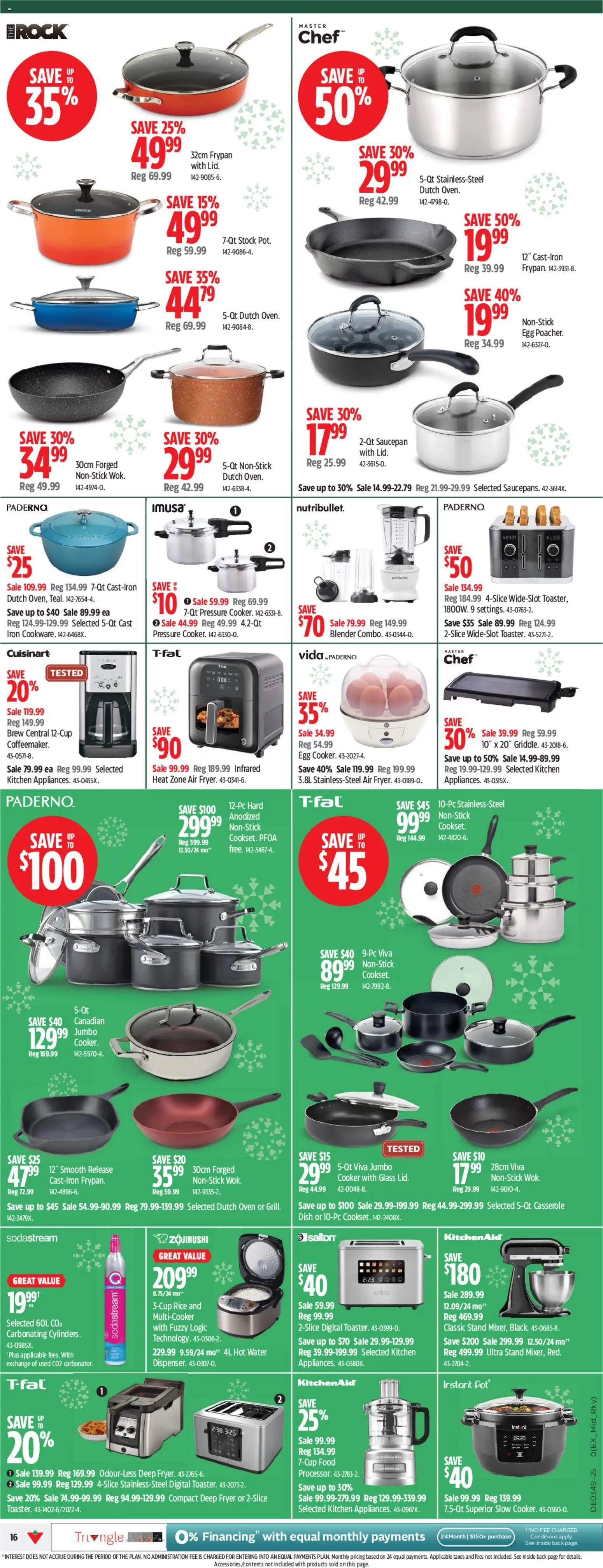 Canadian Tire flyer valid from 27.11.2025 | Page: 16 | Products: Rice, Iron, Fryer, Cooker