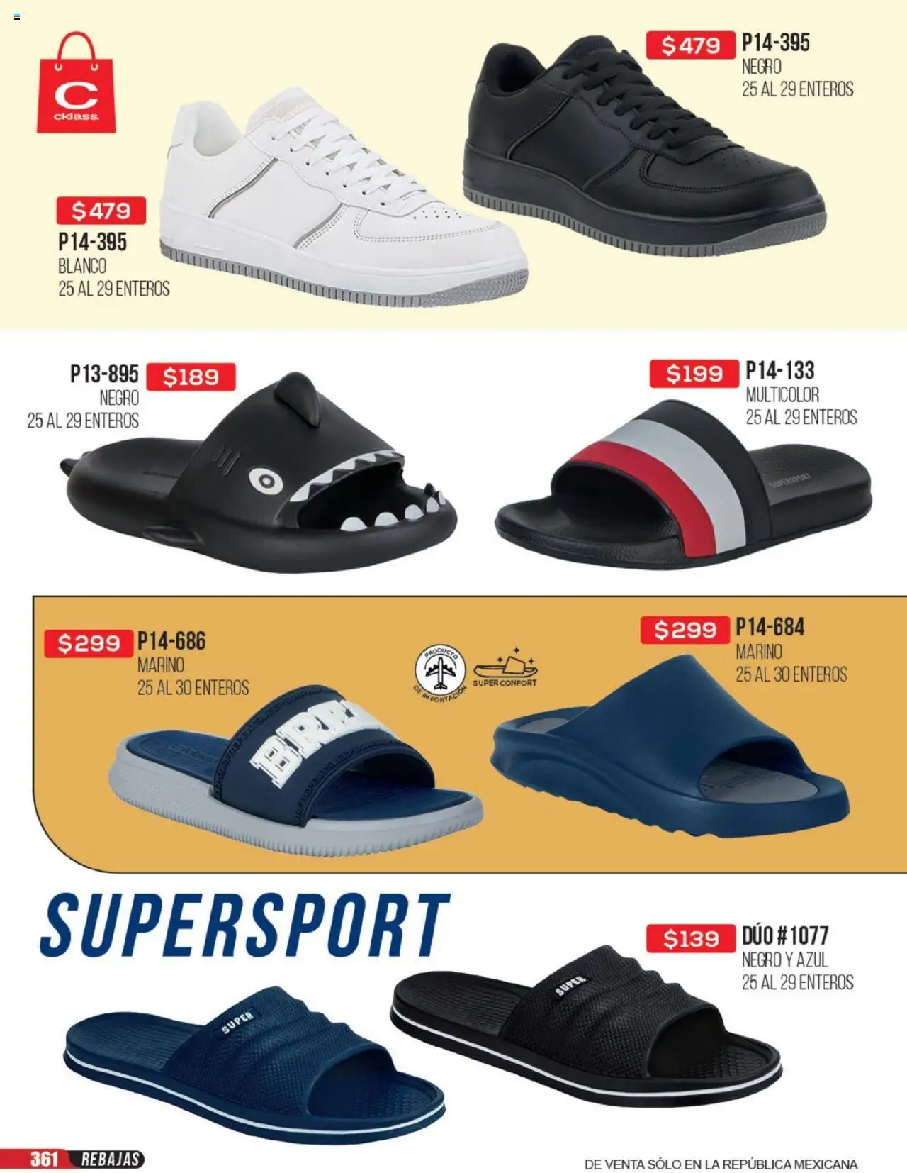 Nuevas ofertas de Cklass válidas en toda la República Mexicana desde el 23.06.2025. ¡Encuentra las mejores ofertas en Cklass catálogo Rebajas Sobre Calzado! | Página: 362