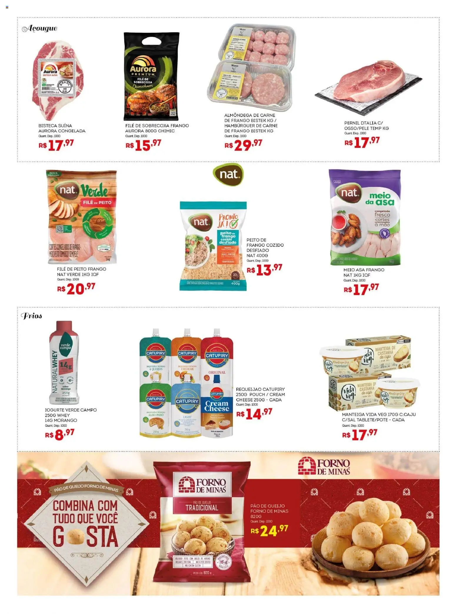 Bistek Supermercados Folheto - válido de 12.11.2025 | Página: 12 | Produtos: Manteiga, Carne, Requeijão, Peito de frango