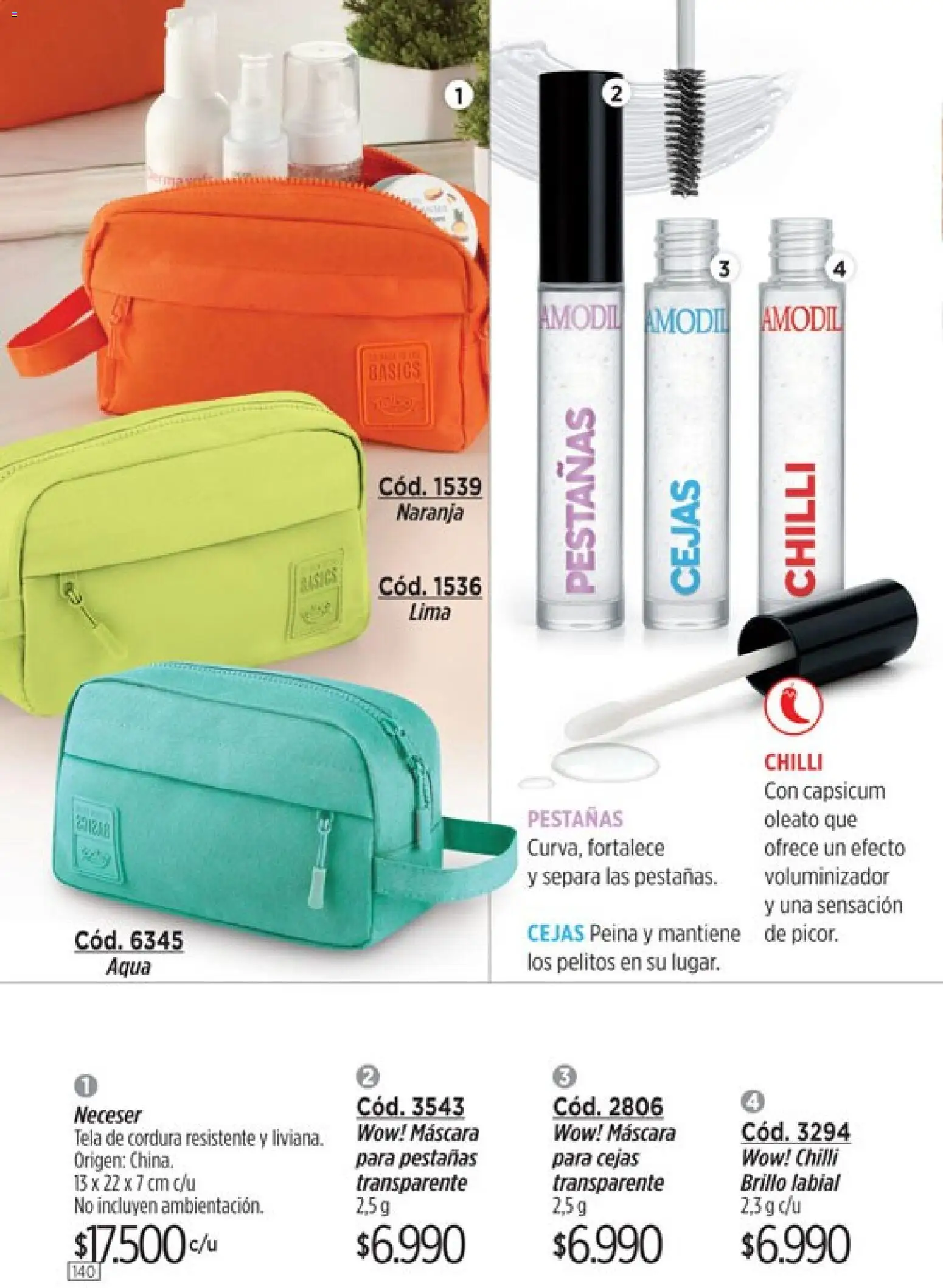 Amodil - Campaña 8 │ válido desde el 08.04.2026 | Página: 140 | Productos: Máscara, Lima, Neceser, Brillo