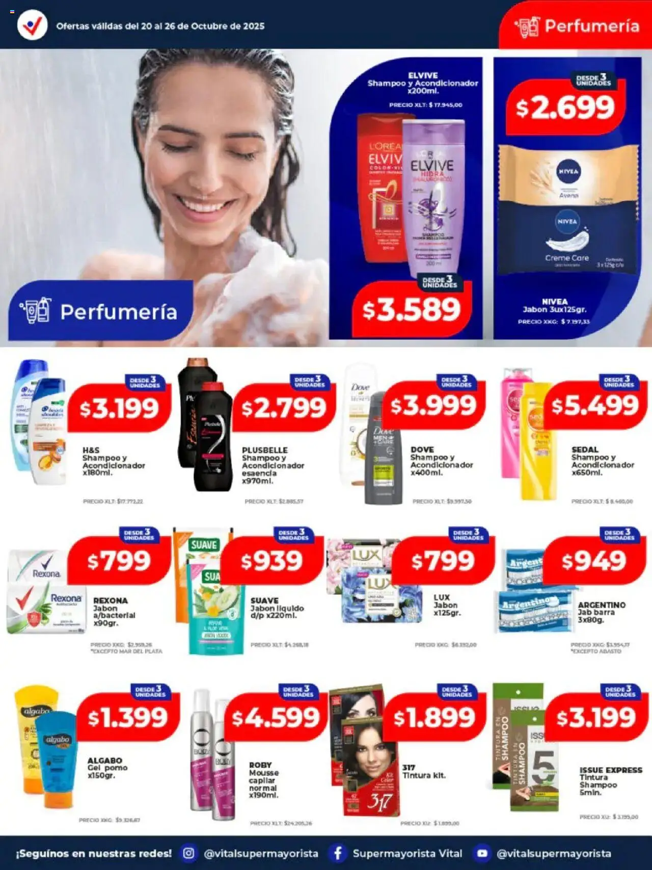 Vital - Ofertas - Neuquén │ válido desde el 20.10.2025 | Página: 2 | Productos: Jabón líquido, Shampoo, Acondicionador, Jabón