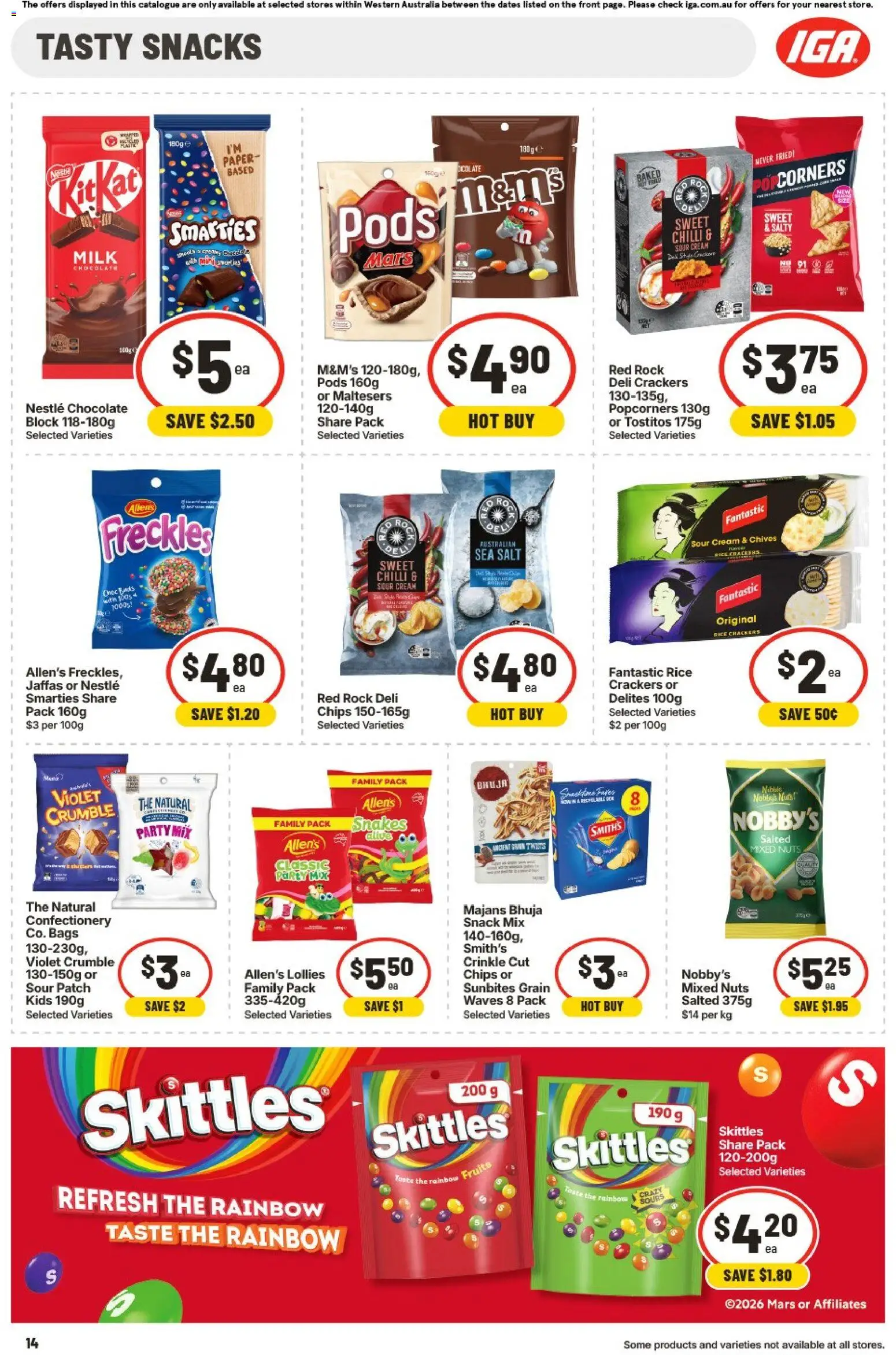 IGA catalogue - valid from 15.04.2026 | Page: 14 | Products: Bread, Chicken, Lamb