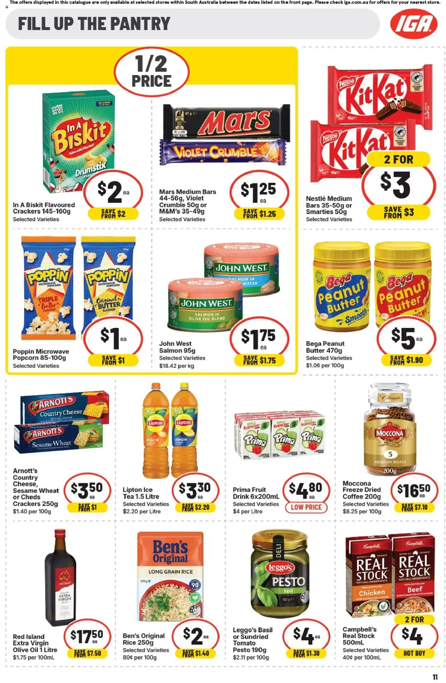 IGA catalogue - valid from 07.01.2026 | Page: 11 | Products: Milk, Pepsi, Salt, Pepsi Max