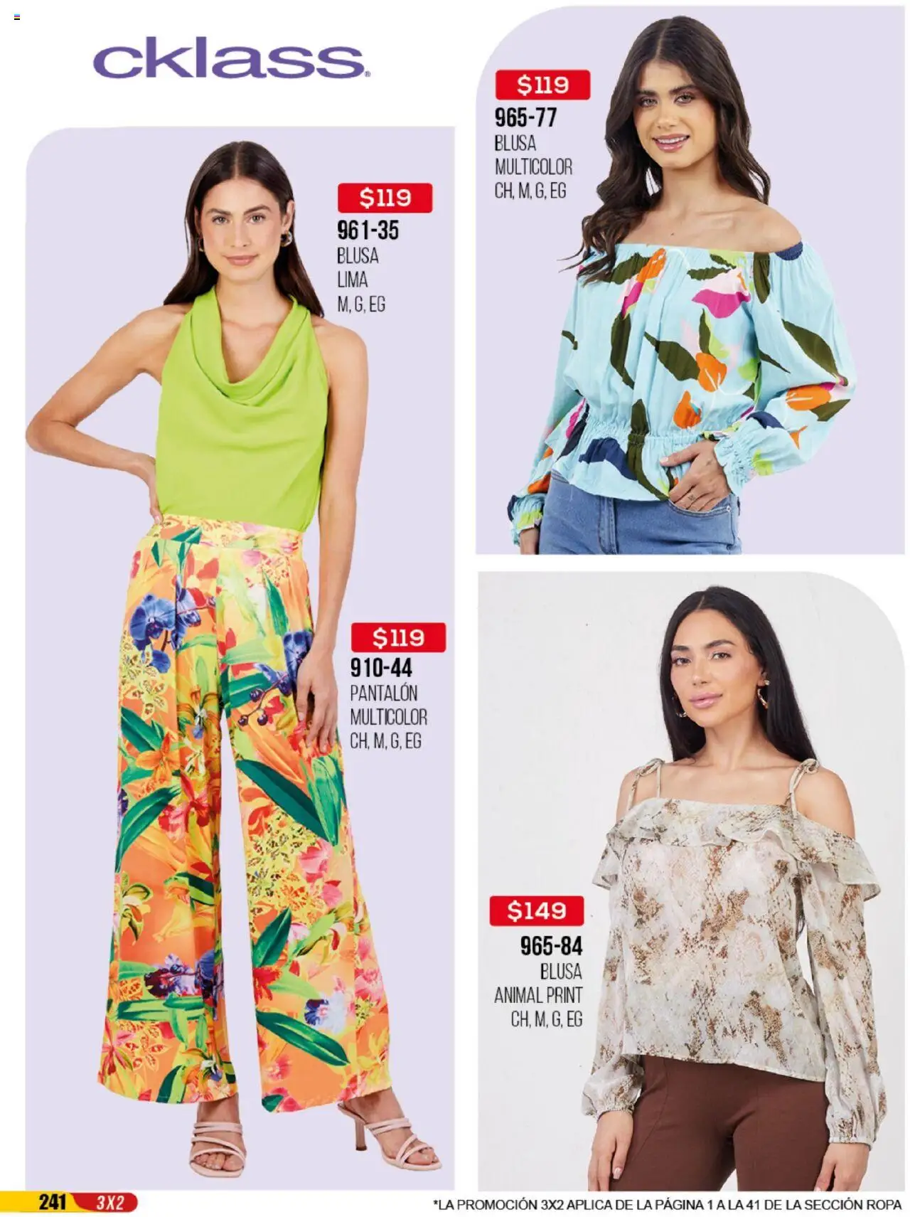 Nuevas ofertas de Cklass válidas en toda la República Mexicana desde el 30.05.2025. ¡Encuentra las mejores ofertas en Cklass catálogo Rebajas Ropa! | Página: 242 | Productos: Blusa, Lima, Ropa