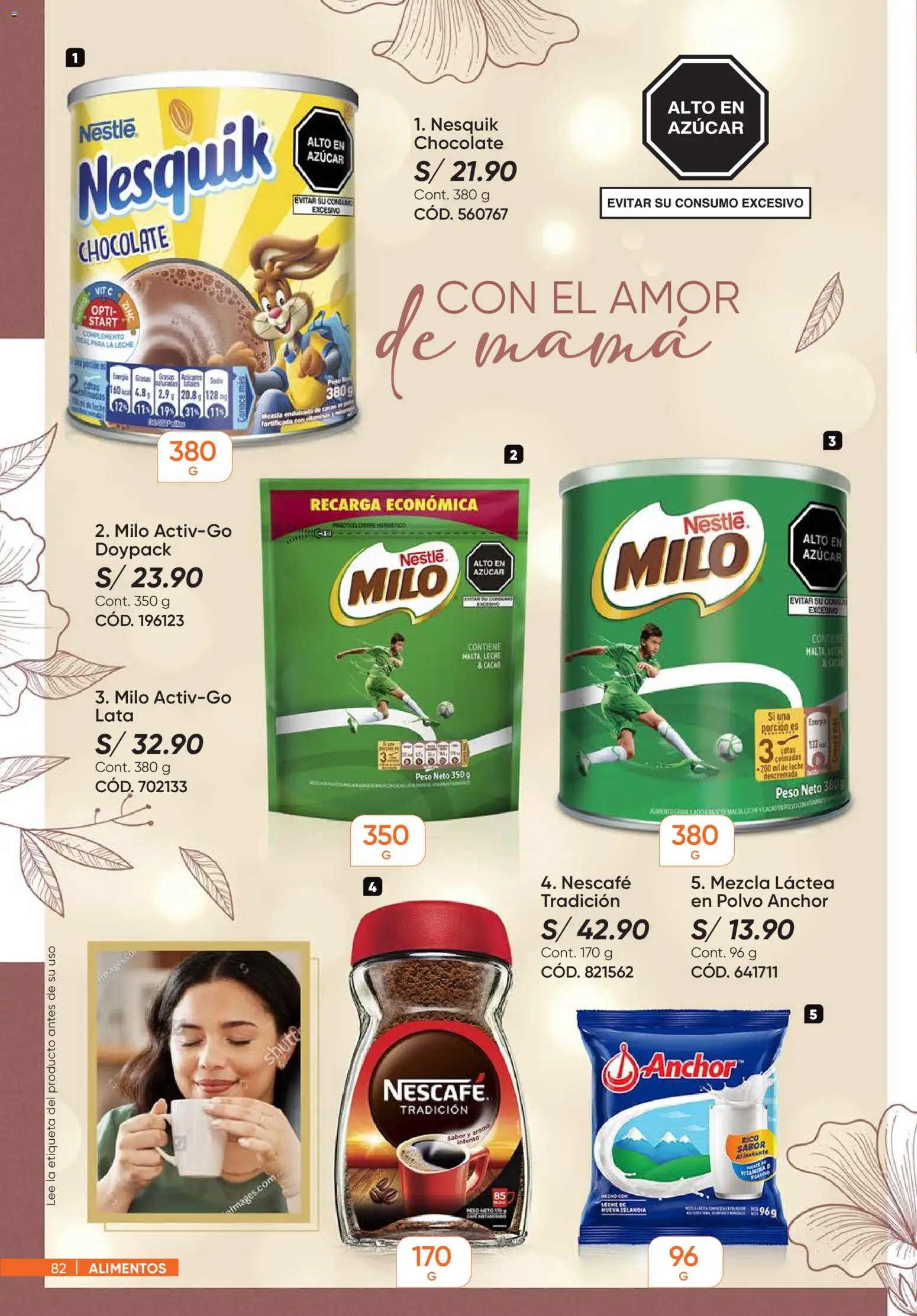 Catálogo Azzorti válido desde 14.04.2026 | Página: 82 | Productos: Leche, Chocolate, Peso, Polvo