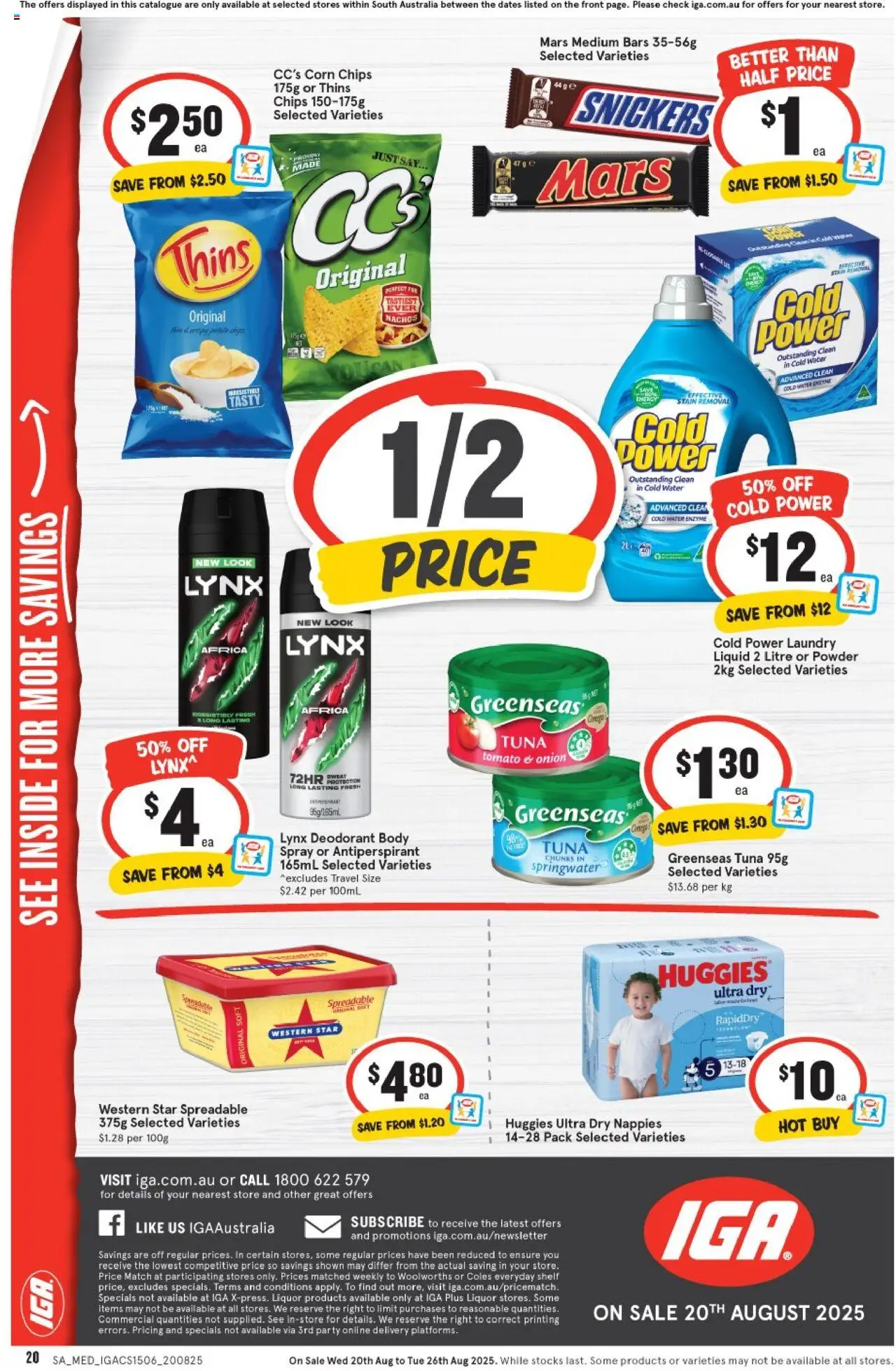 IGA catalogue - valid from 20.08.2025 | Page: 16 | Products: Household, Antiperspirant, Trolley, Tablets