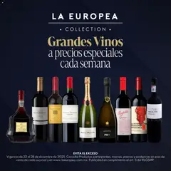 Vista previa de La Europea catálogo Grandes Vinos, nuevo folleto de la tienda, válido en México a partir del 22.12.2025