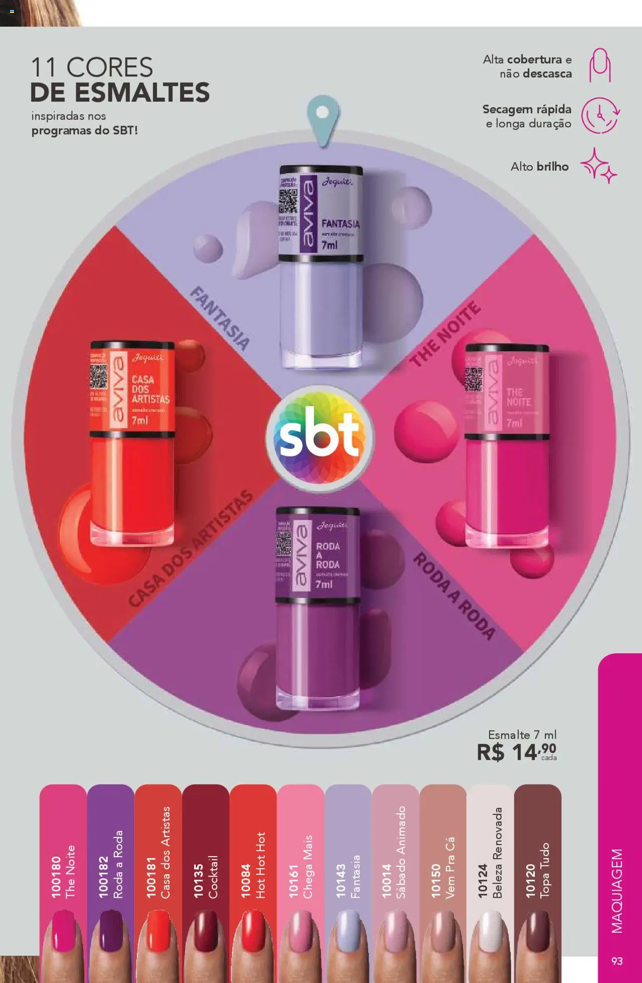 Jequiti Folheto - válido de 03.10.2025 | Página: 93 | Produtos: Maquiagem, Fantasia