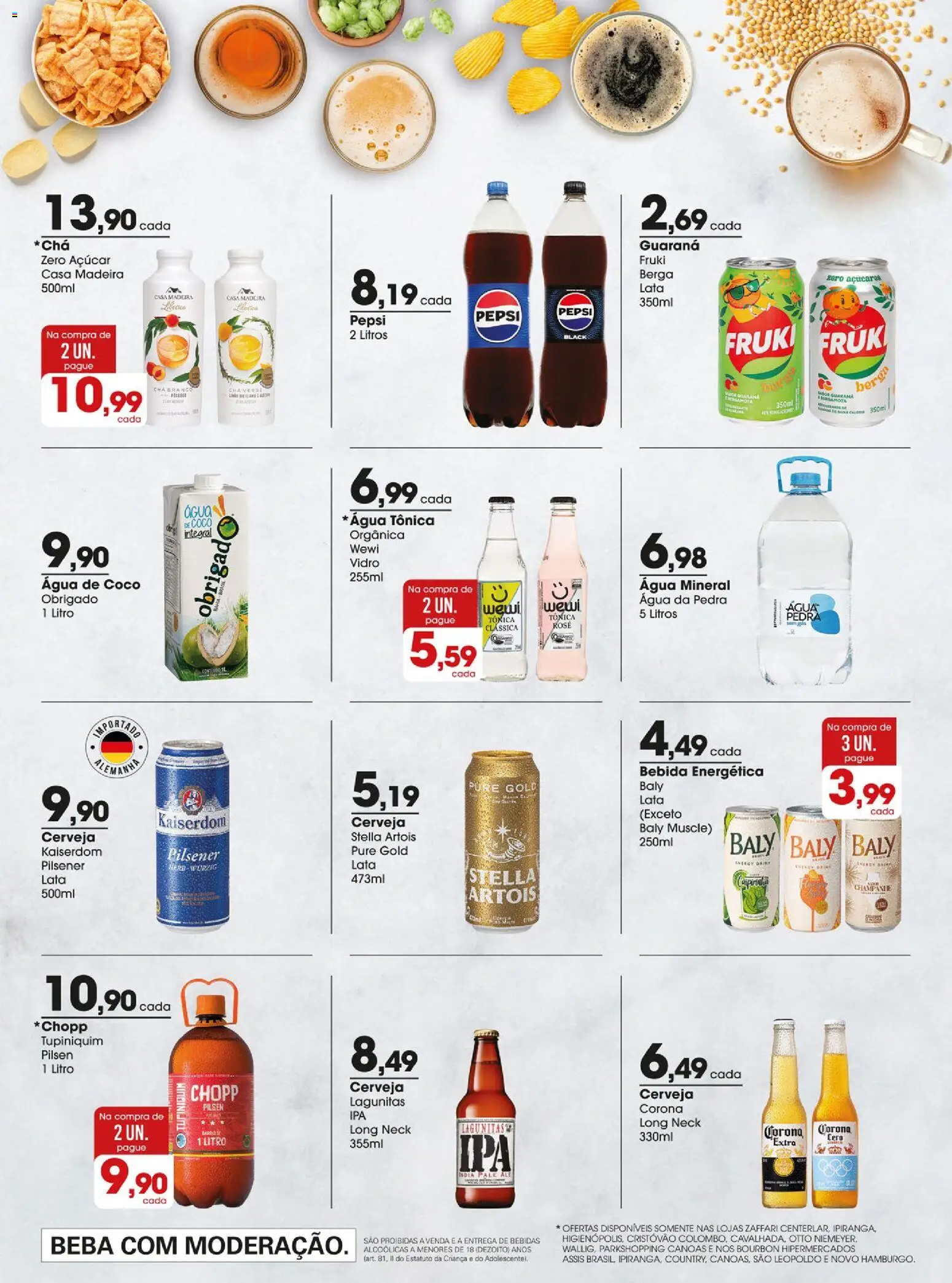 Zaffari Folheto - válido de 02.12.2025 | Página: 15 | Produtos: Coco, Guaraná, Cerveja, Água mineral