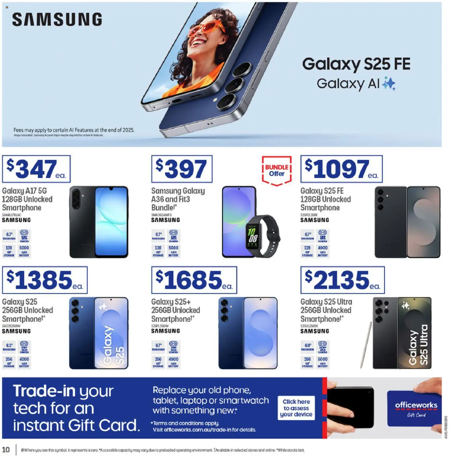 Officeworks catalogue - valid from 04.12.2025 | Page: 10 | Products: Smartphone, Device, Laptop, Smartwatch