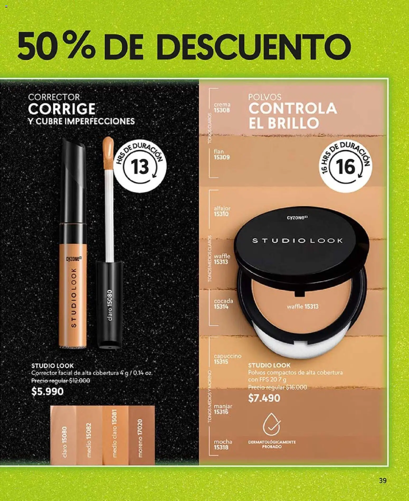 Catálogo CyZone Campaña 18 │ válido desde el 01.12.2025 | Página: 39 | Productos: Alfajor, Corrector, Crema, Manjar