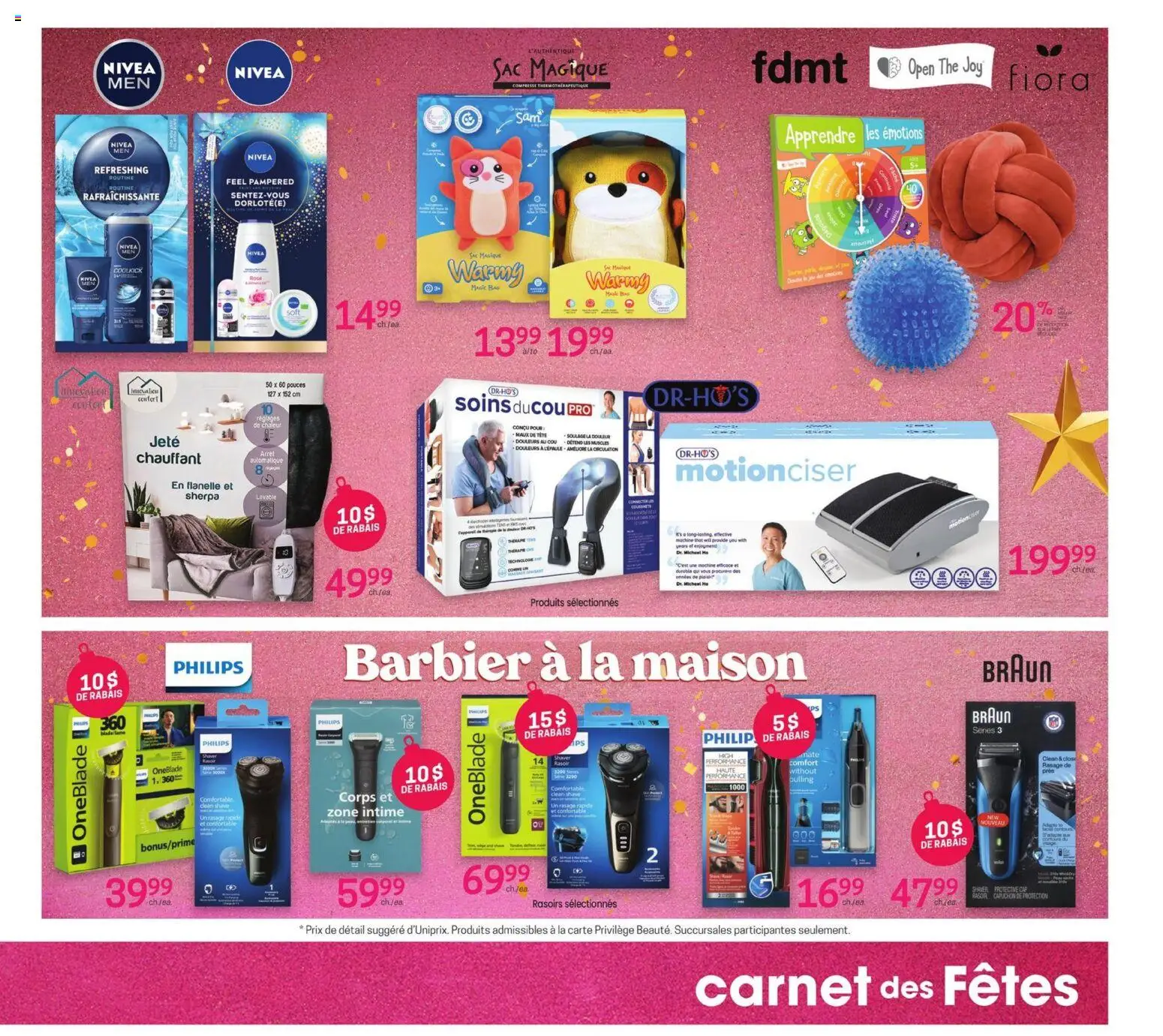 Uniprix flyer valid from 18.12.2025 | Page: 3 | Products: Cap, Bag, Shaver