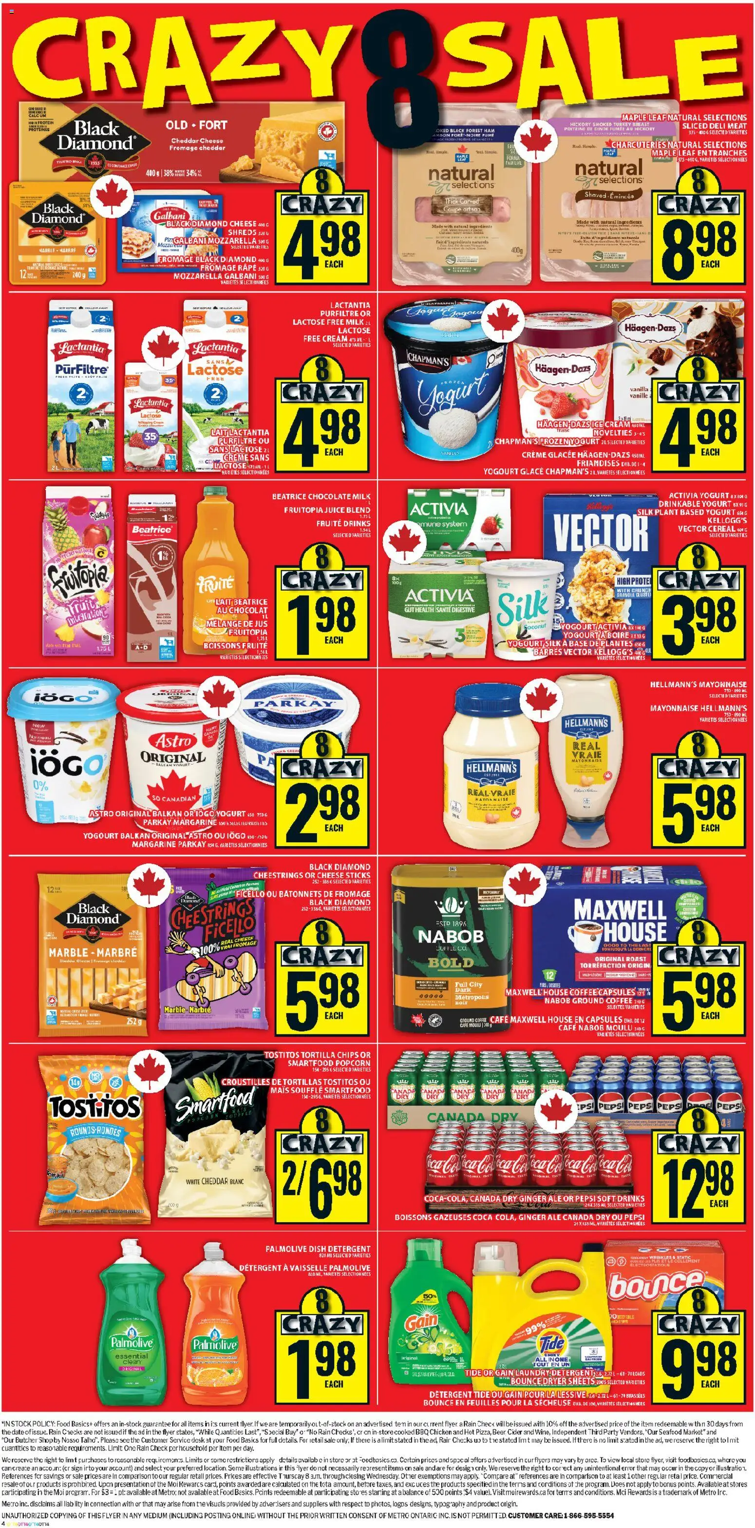 Food Basics flyer valid from 30.10.2025 | Page: 3 | Products: Chips, Yogurt, Chocolate, Juice