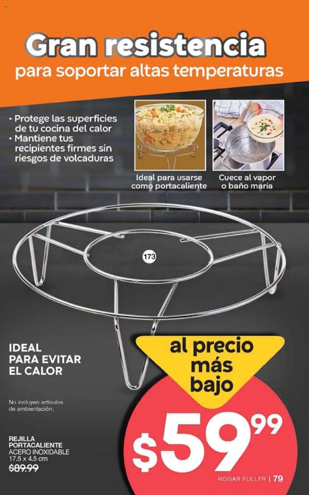 Nuevas ofertas de Fuller válidas en toda la República Mexicana desde el 15.10.2025. ¡Encuentra las mejores ofertas en Fuller - Campaña 14 2025! | Página: 79 | Productos: Cocina, Rejilla, Baño