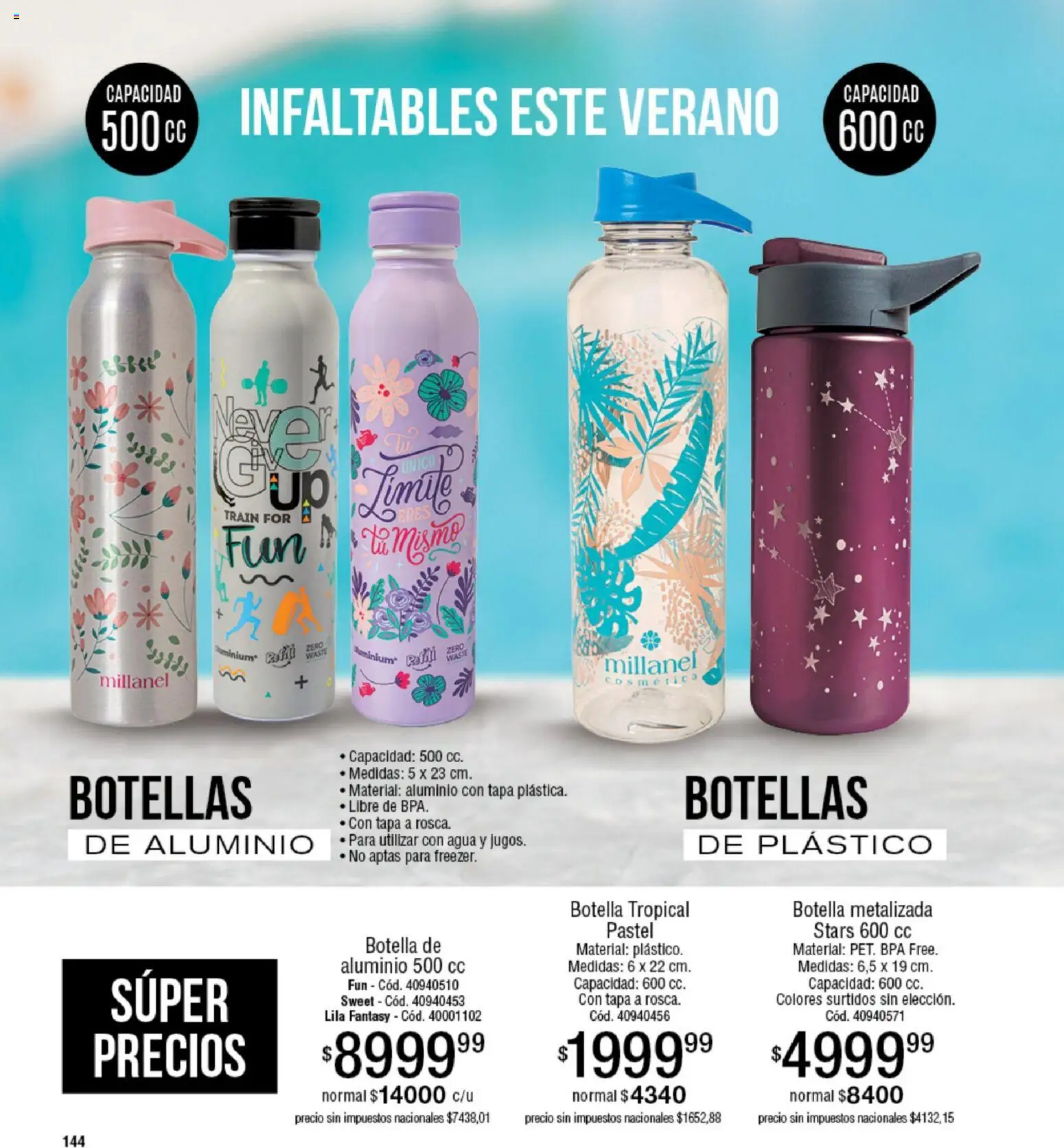 Millanel - Catálogo │ válido desde el 05.01.2026 | Página: 144 | Productos: Botella, Agua