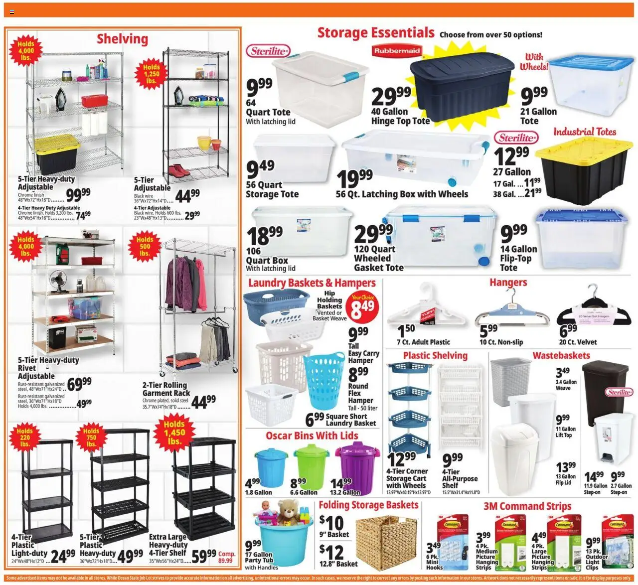 Ocean State Job Lot Weekly Ad - valid from 09.10.2025 | Page: 14 | Products: Shelf, Basket, Gasket, Suit