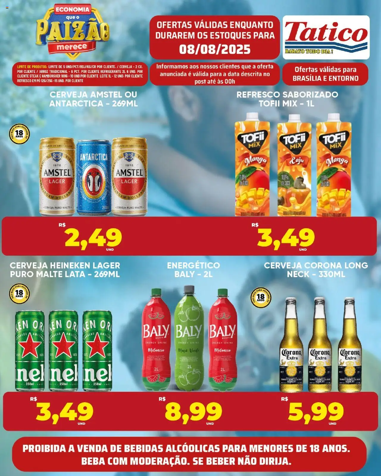 Tatico Folheto - válido de 08.08.2025 | Página: 10 | Produtos: Melancia, Pó, Arroz, Heineken