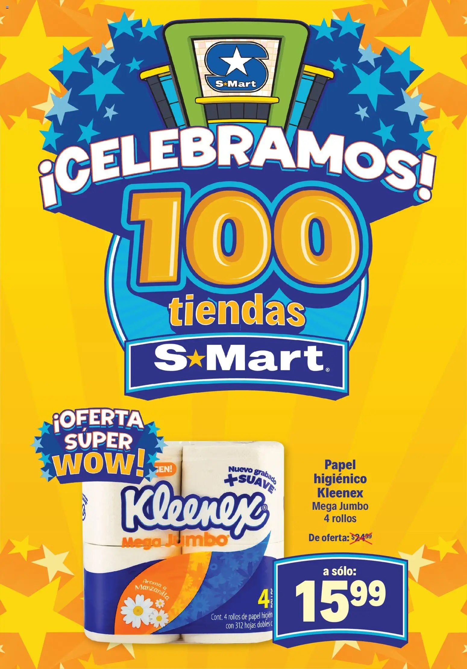 Nuevas ofertas de S-Mart válidas en toda la República Mexicana desde el 28.10.2025. ¡Encuentra las mejores ofertas en S-Mart folleto Ofertas de Feria Matamoros! | Página: 2 | Productos: Papel higiénico