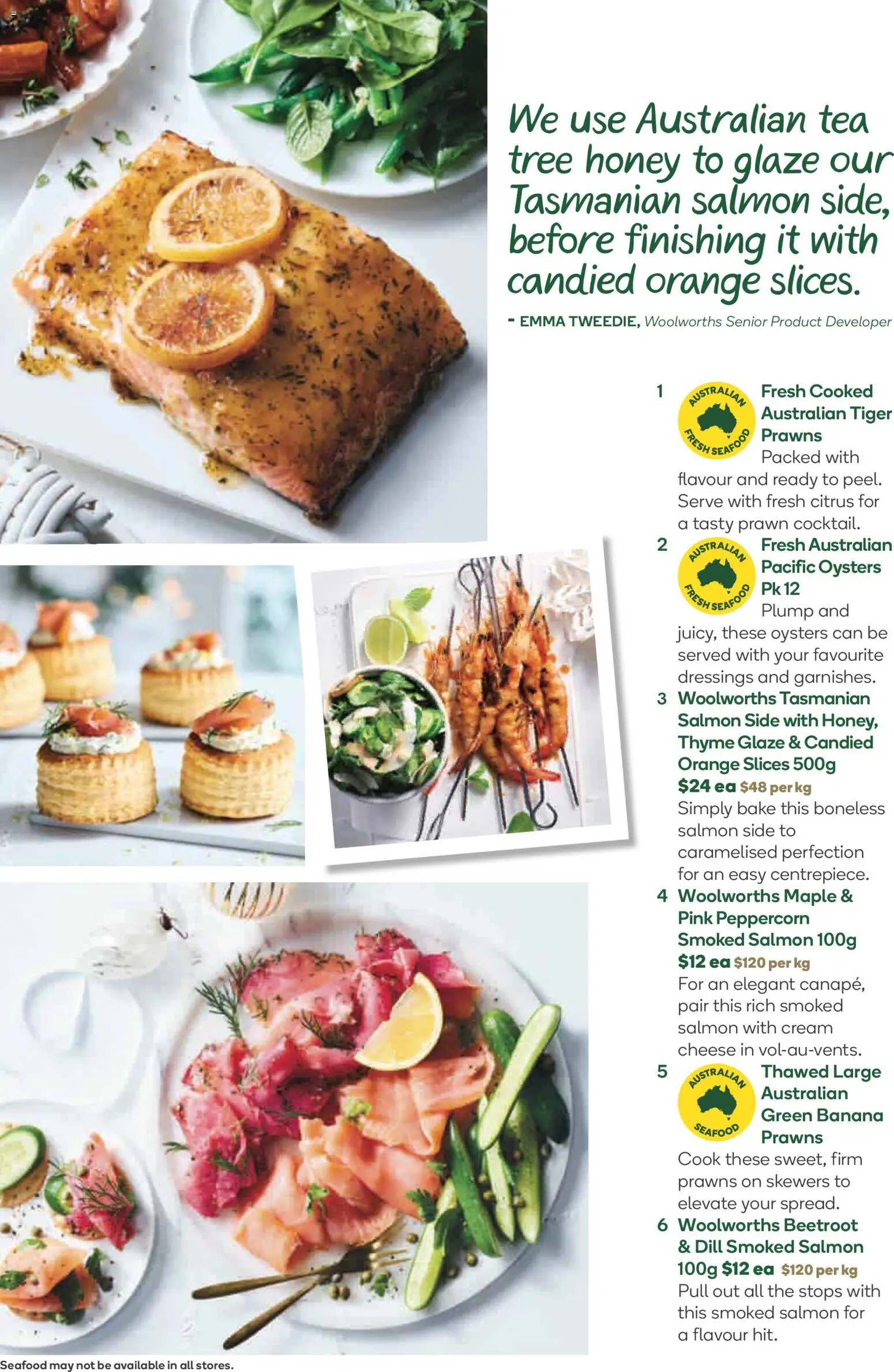 Woolworths catalogue - valid from 26.11.2025 | Page: 11 | Products: Oysters, Prawns, Salmon, Dill