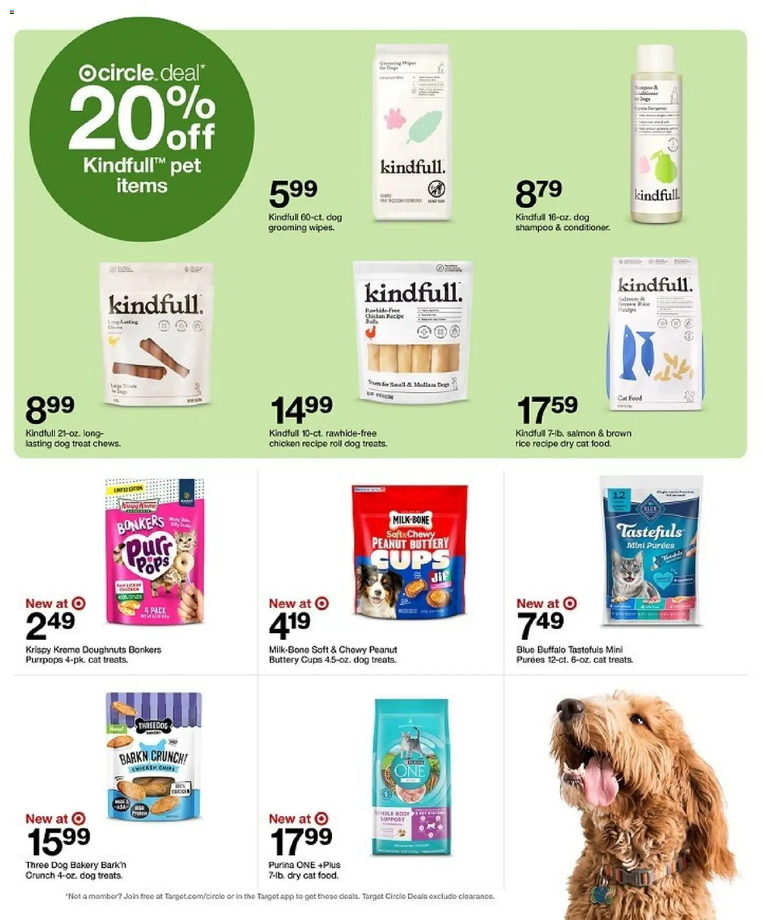 Target Weekly Ad - valid from 22.03.2026 | Page: 45 | Products: Bakery, Dog Treats, Shampoo, Milk