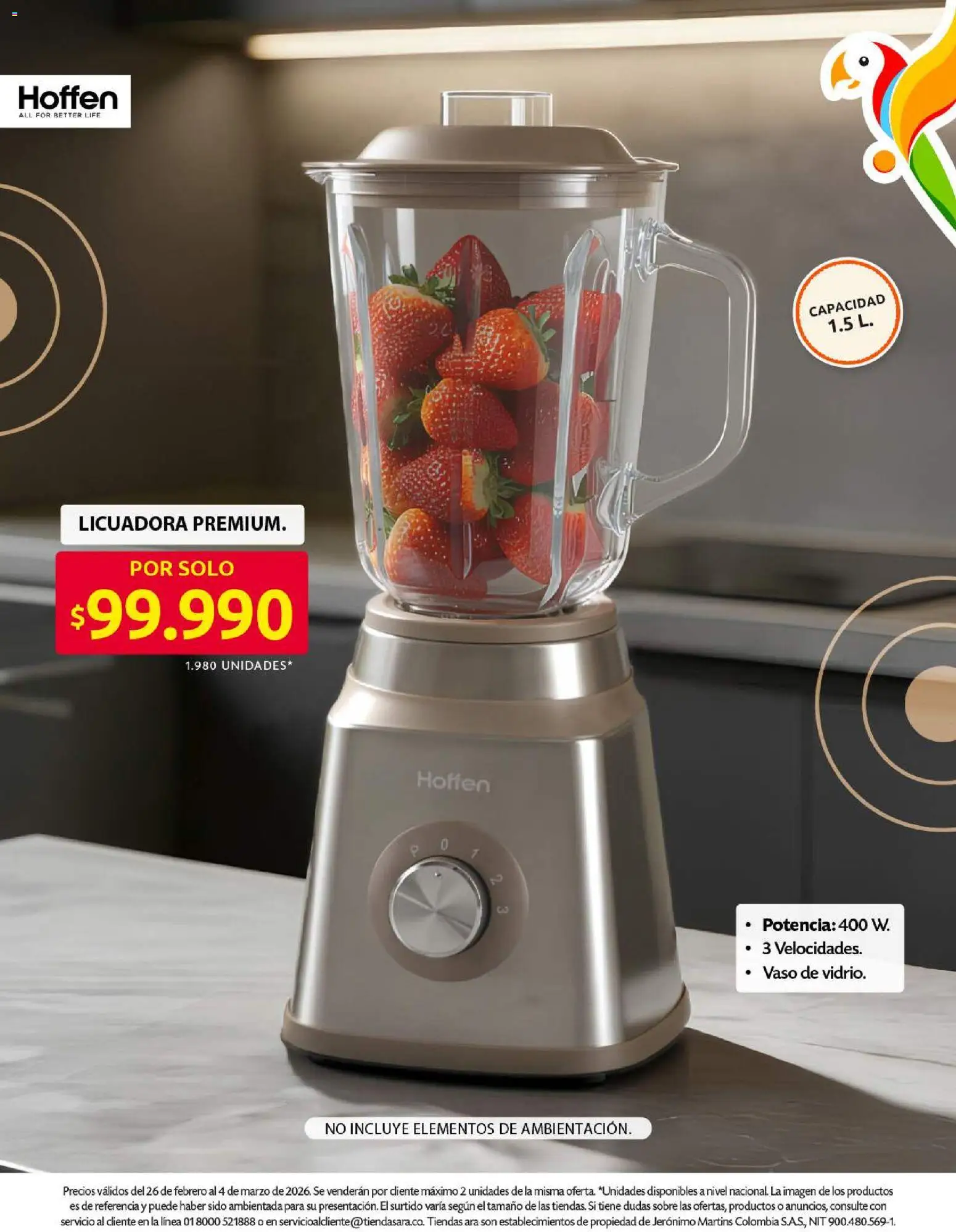 Ara revista - valida desde el 26.02.2026 | Página: 4 | Productos: Sobre, Licuadora