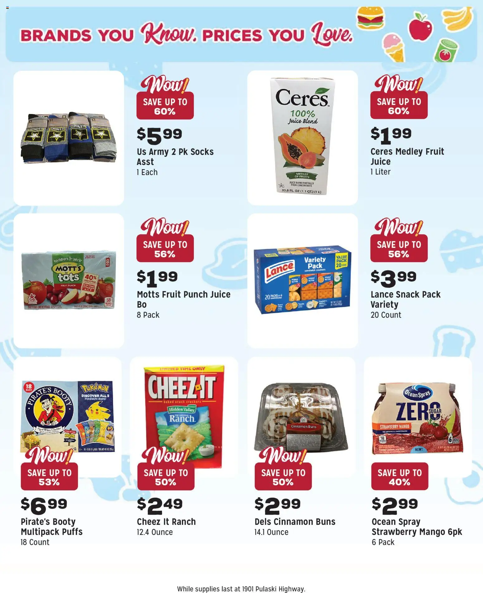 Grocery Outlet Weekly Ad - MD - valid from 05.11.2025 | Page: 10 | Products: Socks, Fruits, Sugar, Mango